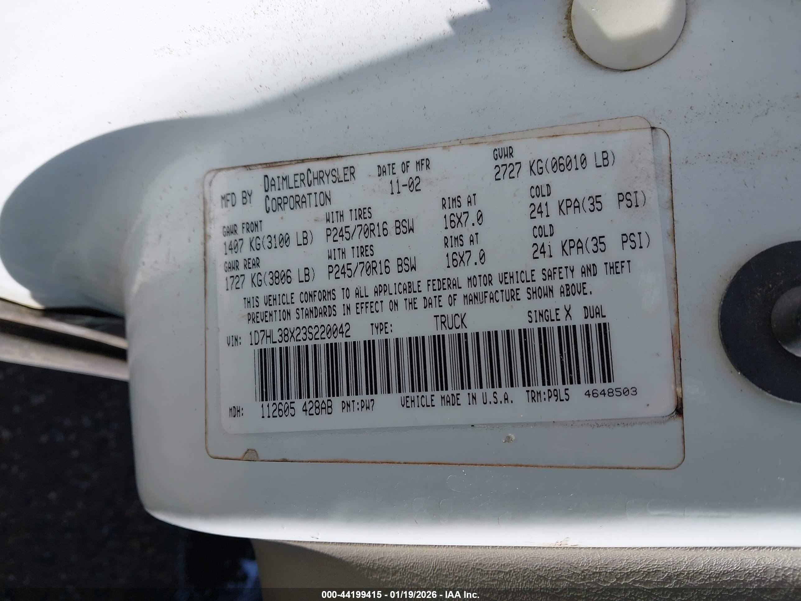 DODGE DAKOTA image 9