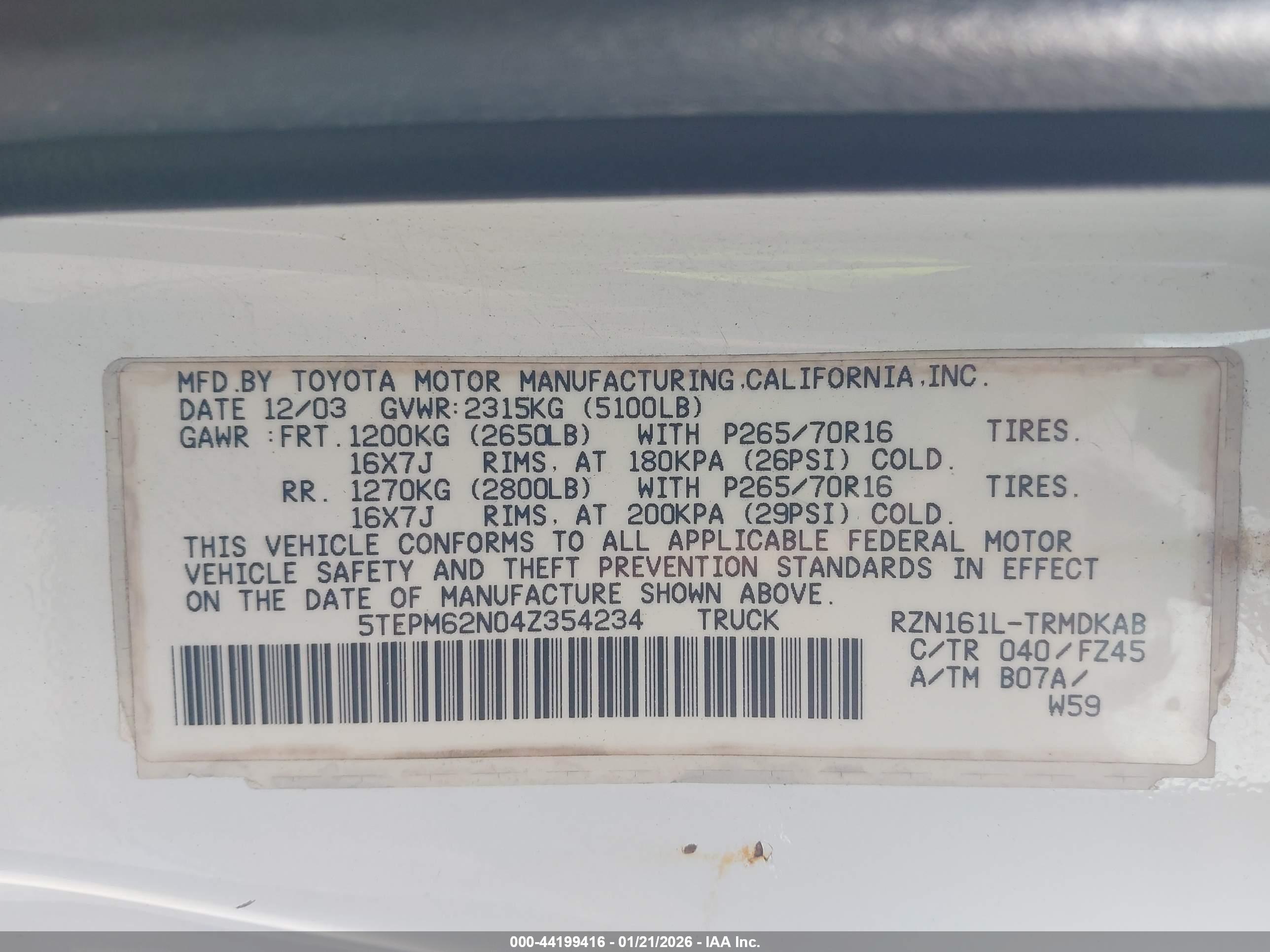 TOYOTA TACOMA image 9
