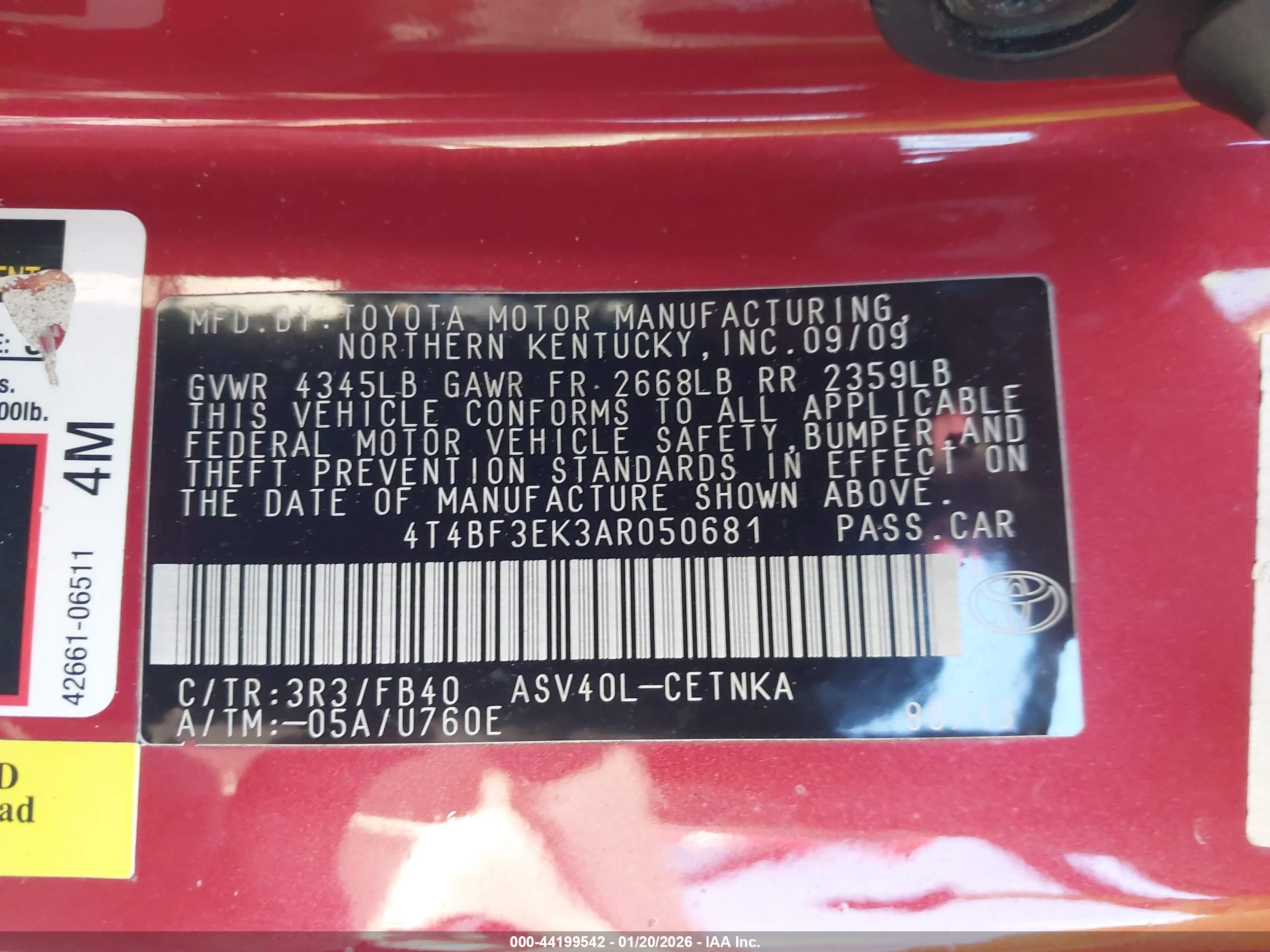 TOYOTA CAMRY image 9