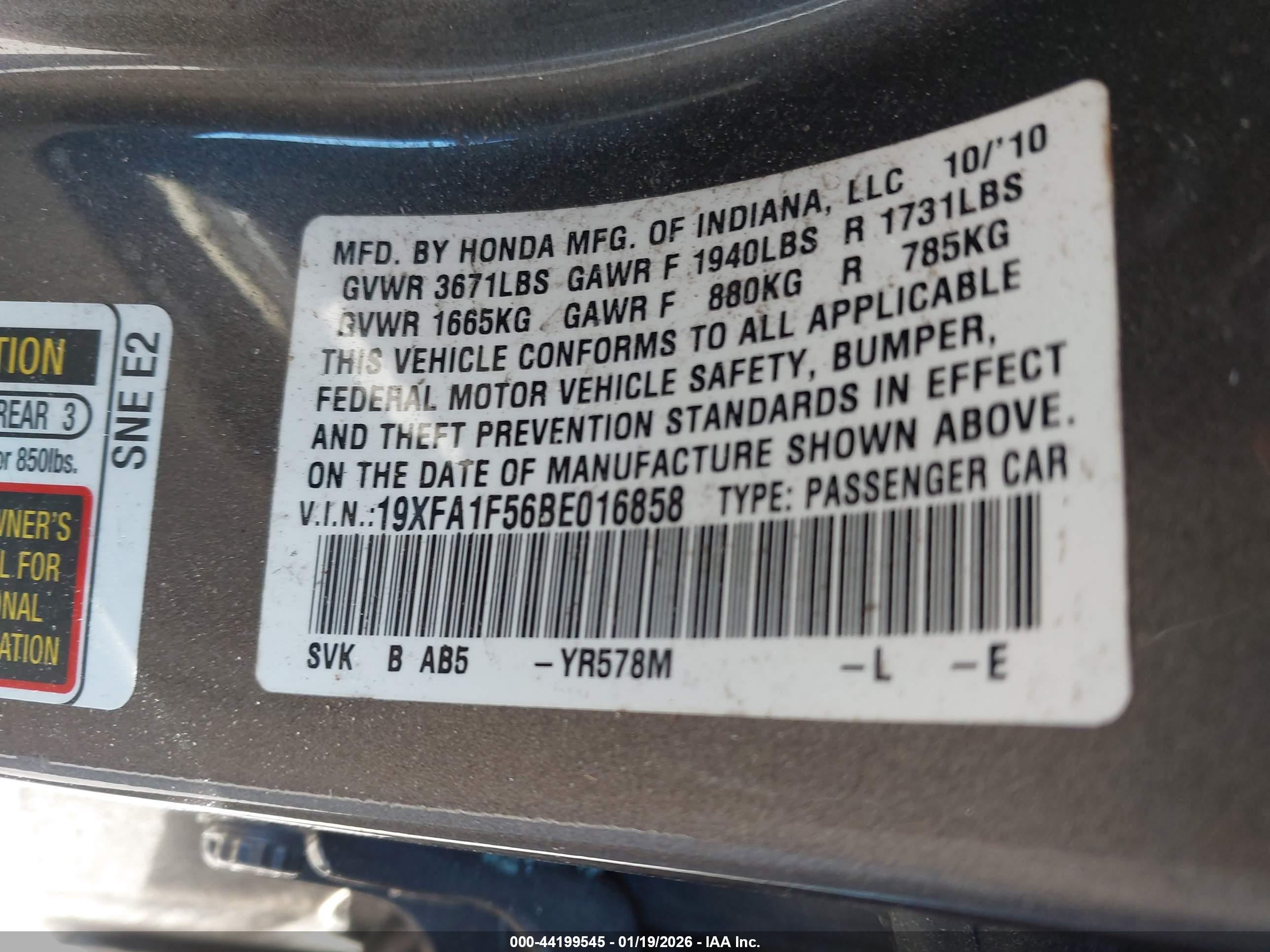 HONDA CIVIC image 9