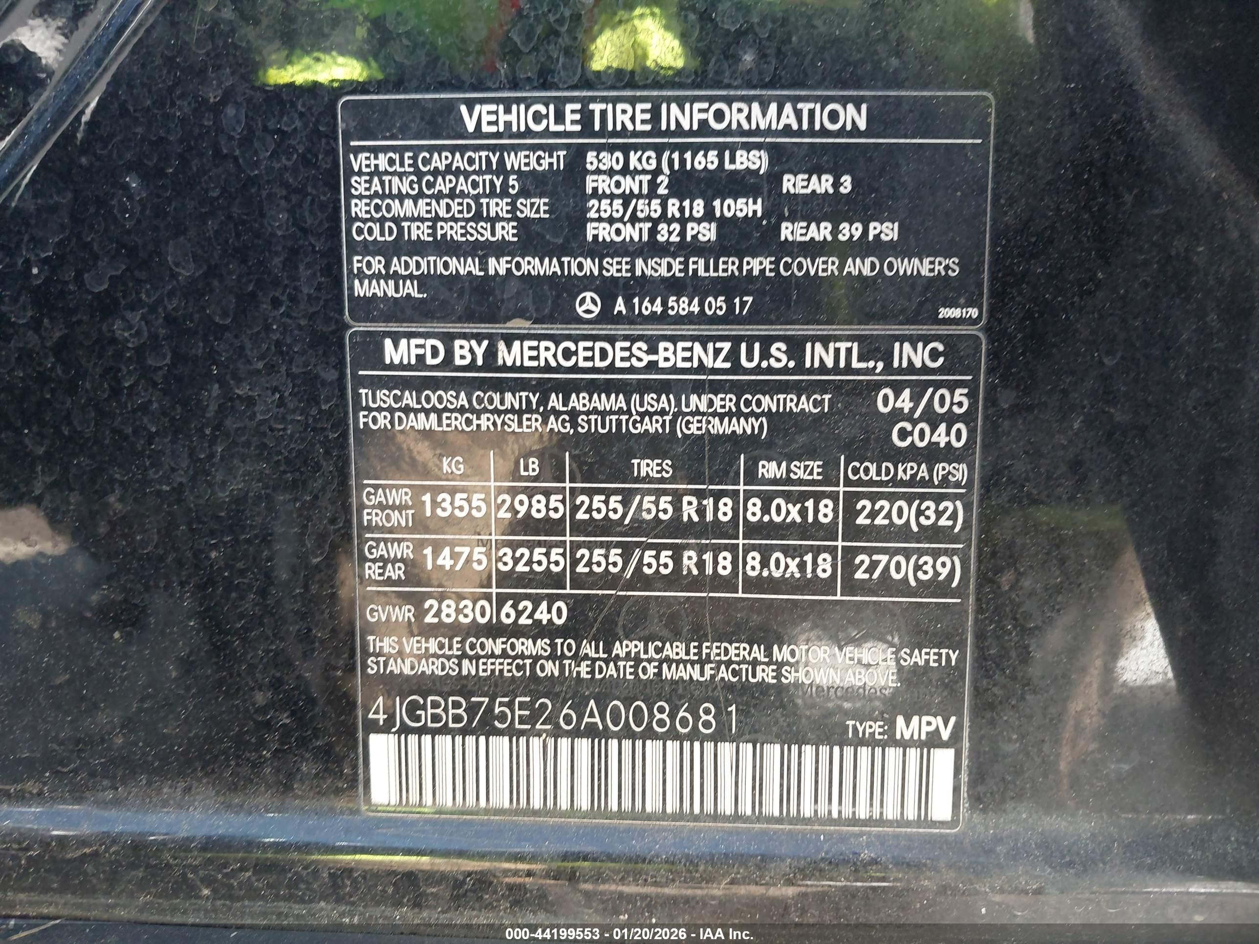MERCEDES-BENZ ML image 9