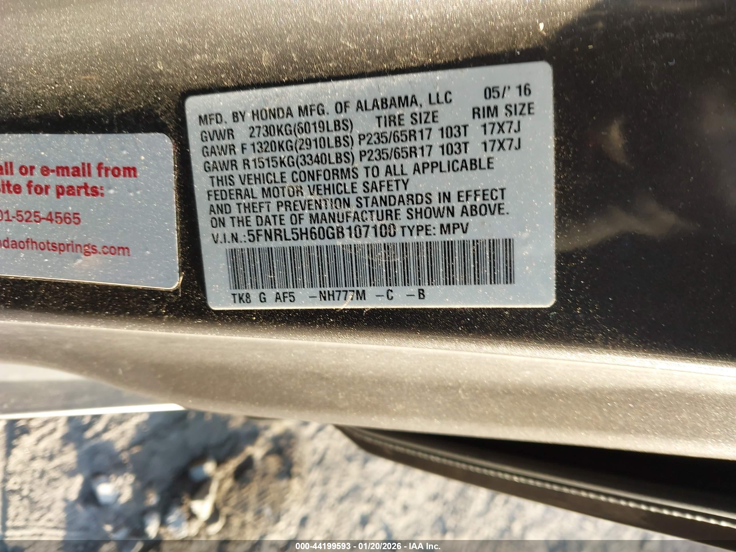 HONDA ODYSSEY image 9
