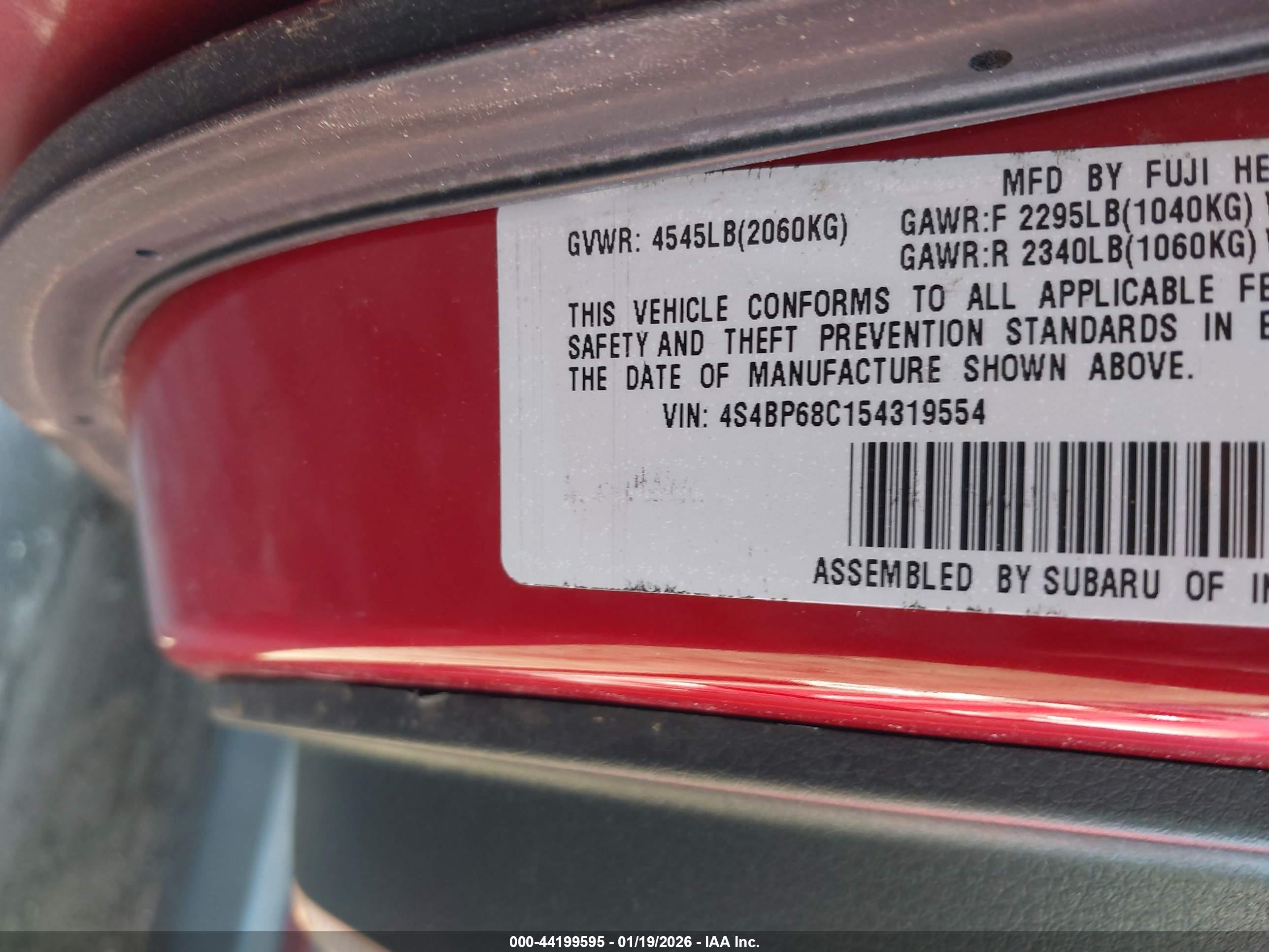 SUBARU OUTBACK image 9