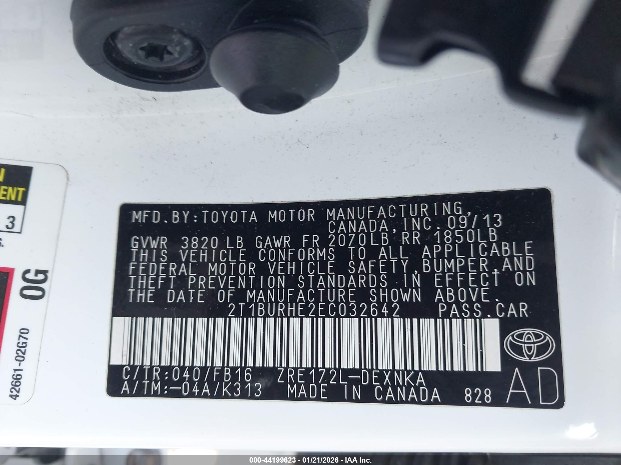 TOYOTA COROLLA image 9