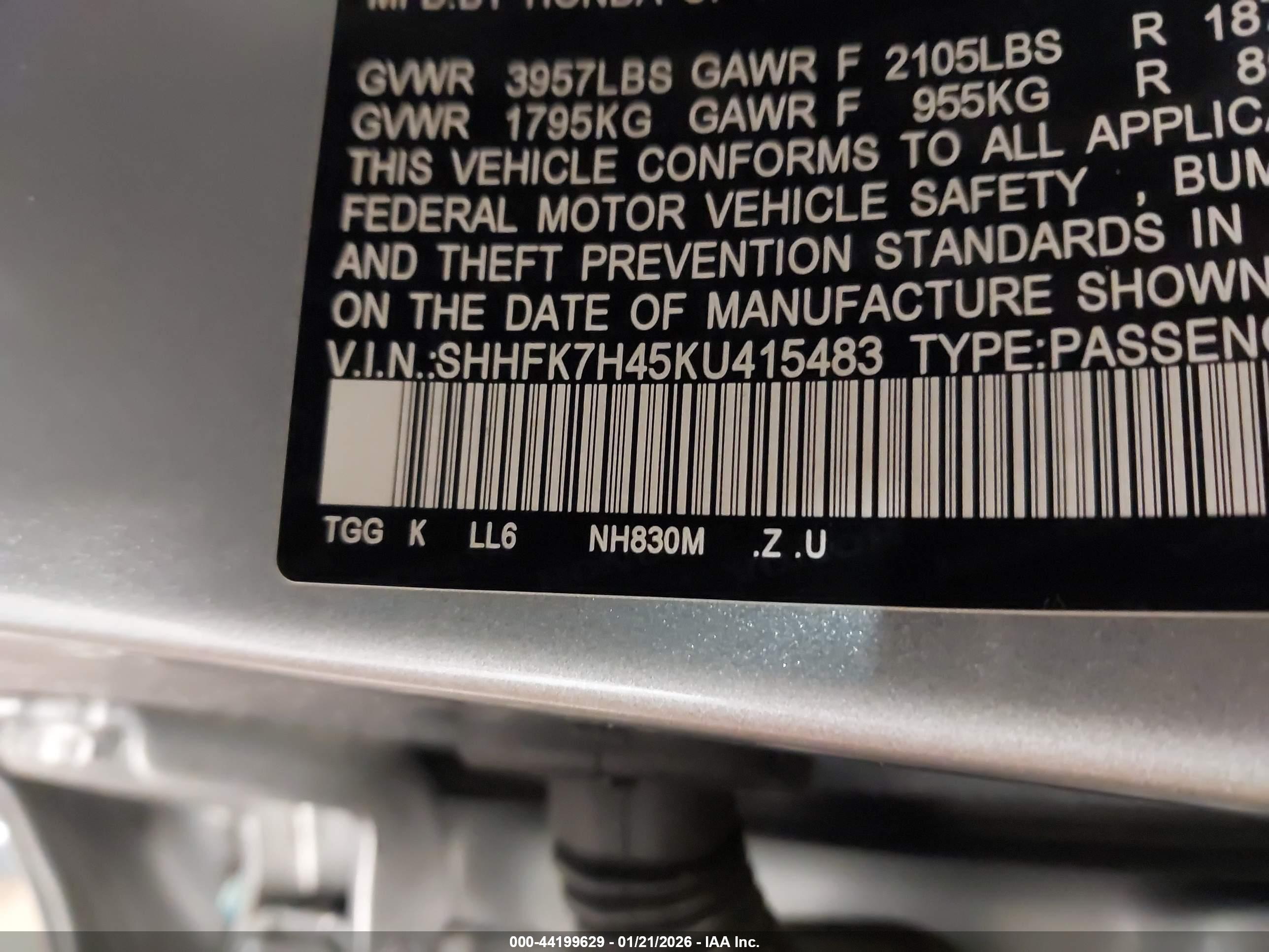 HONDA CIVIC image 9