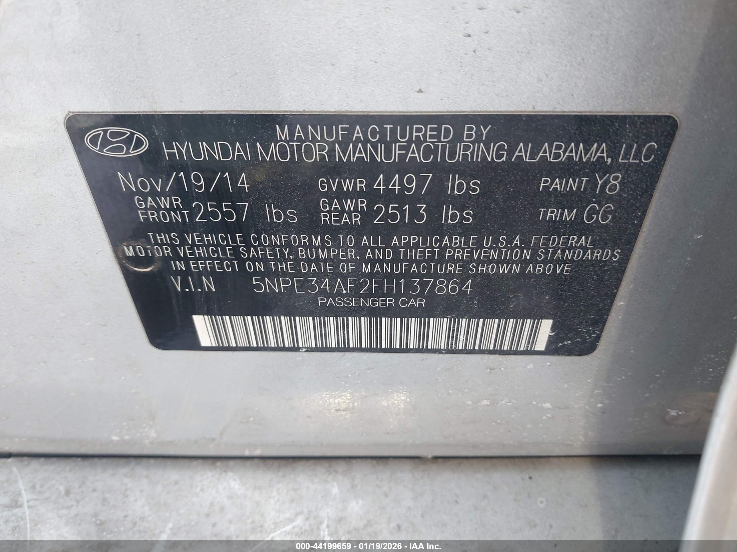 HYUNDAI SONATA image 9
