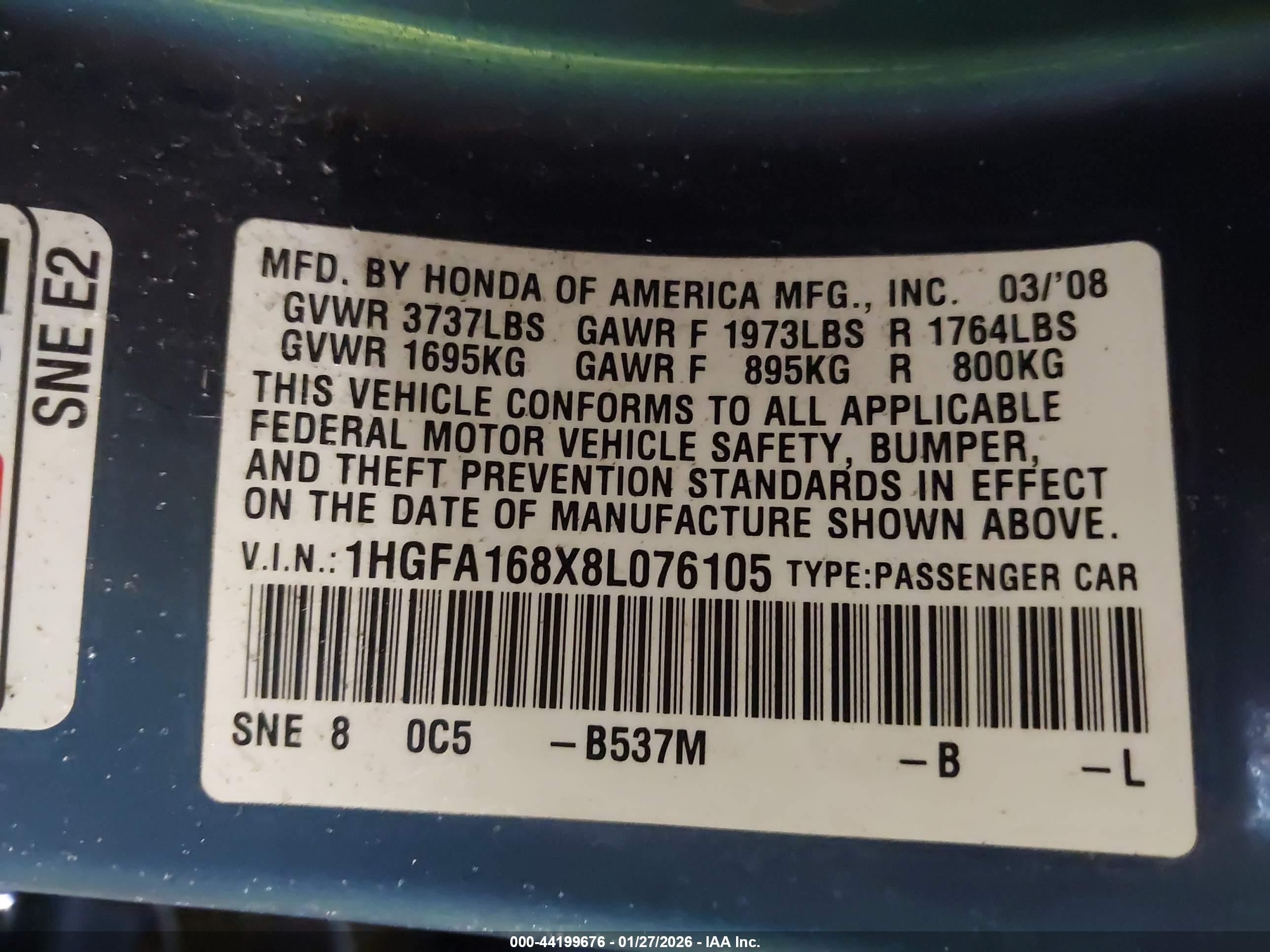 HONDA CIVIC image 9