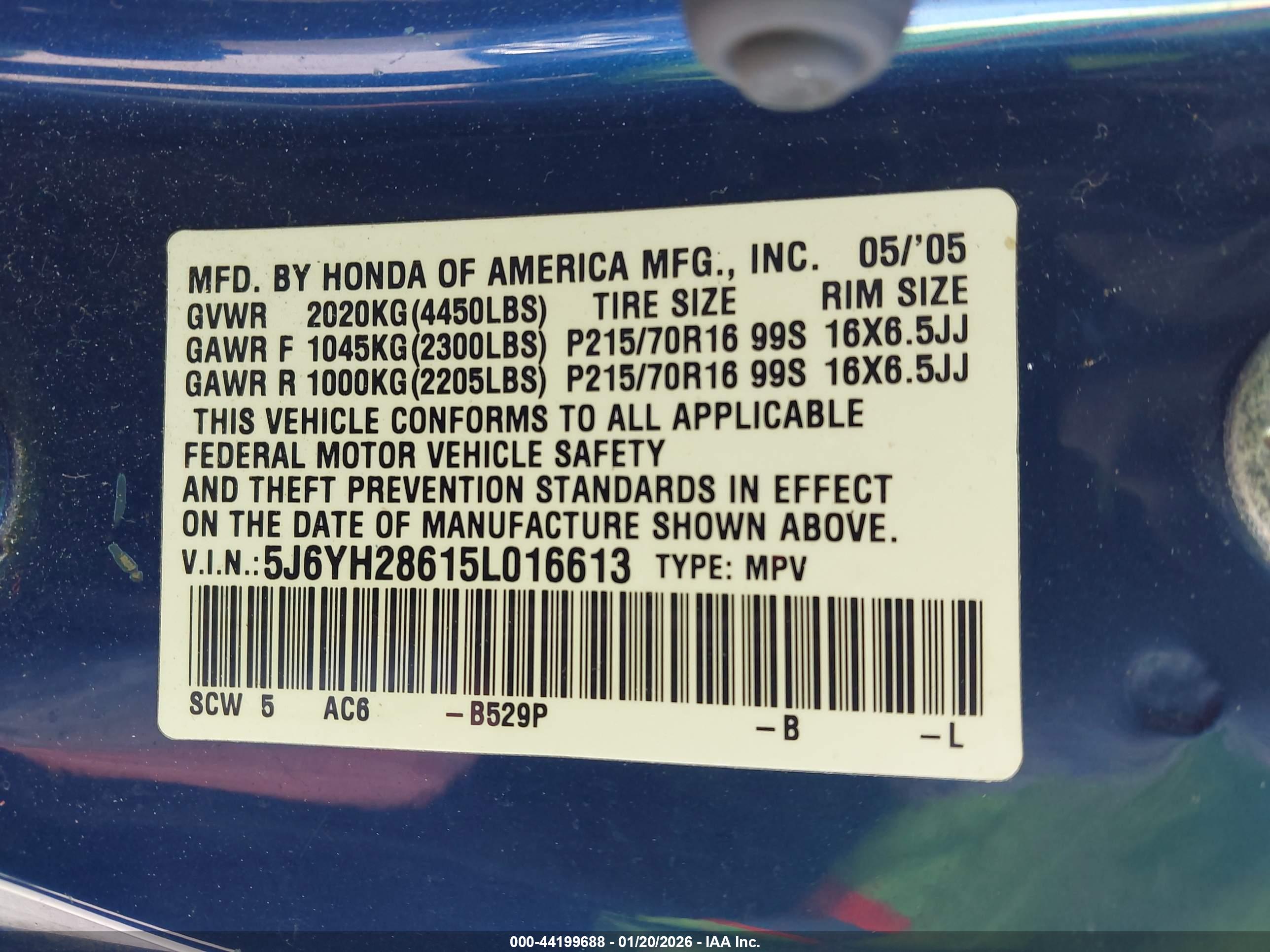 HONDA ELEMENT image 9