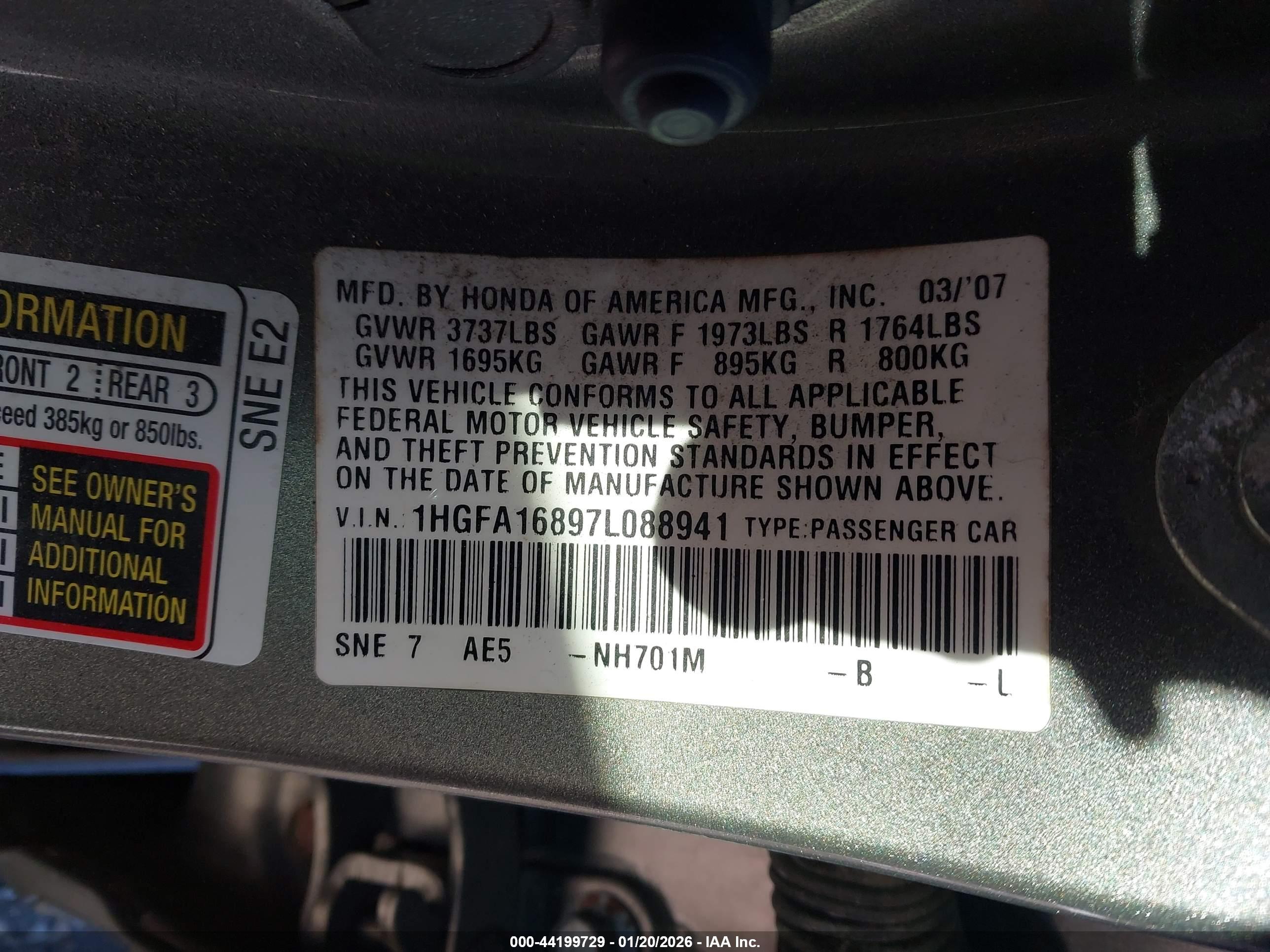 HONDA CIVIC image 9