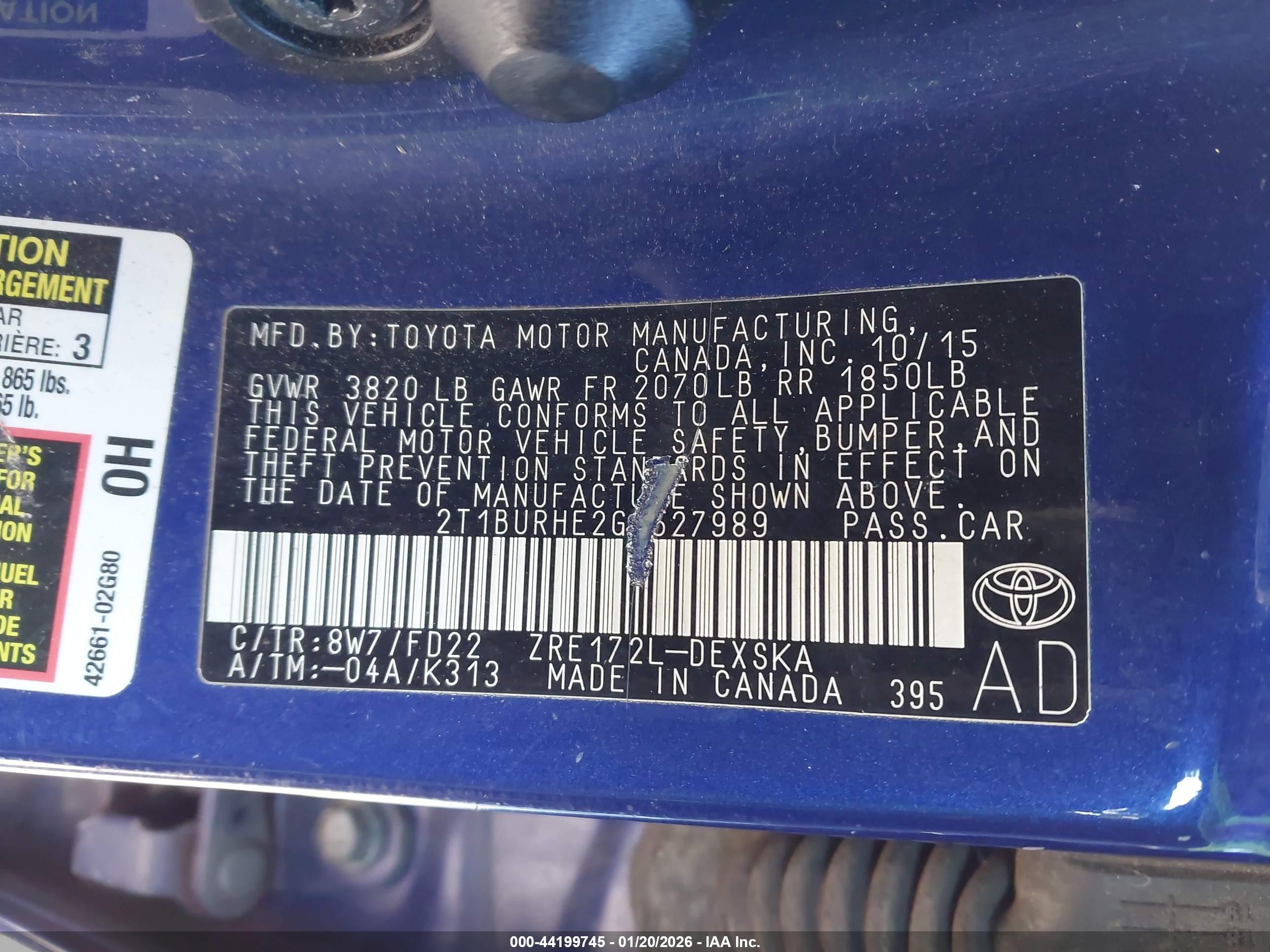 TOYOTA COROLLA image 9