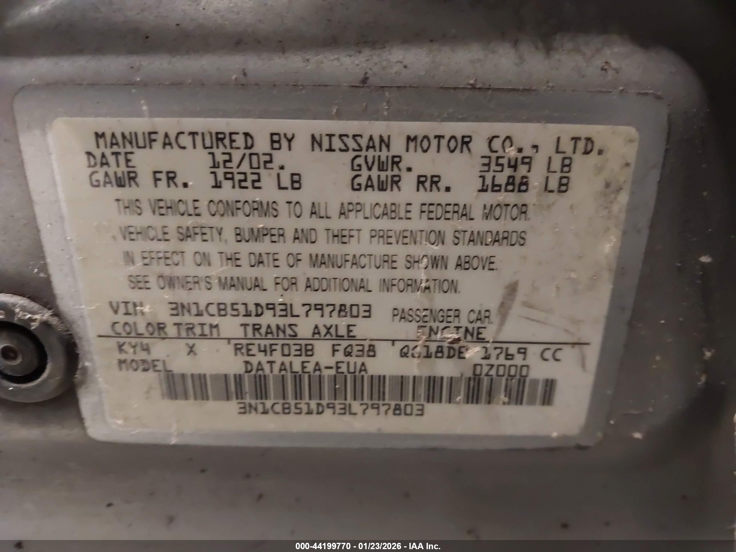 NISSAN SENTRA image 9