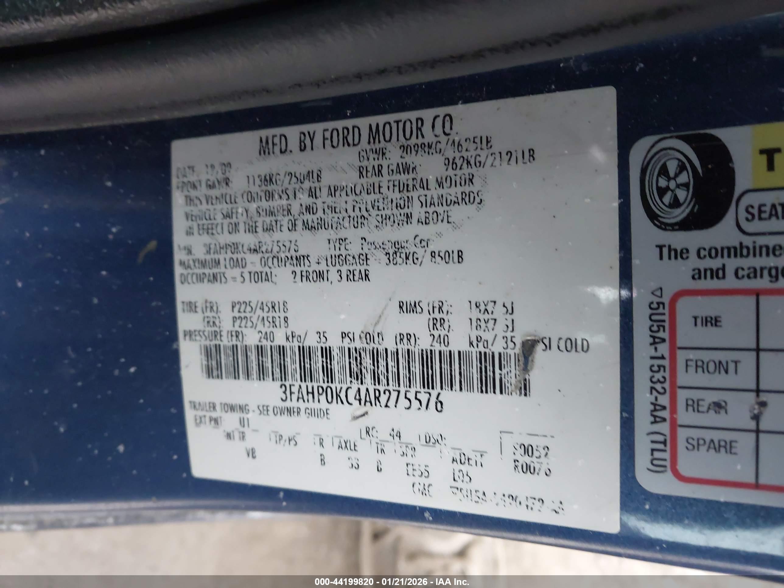FORD FUSION image 9