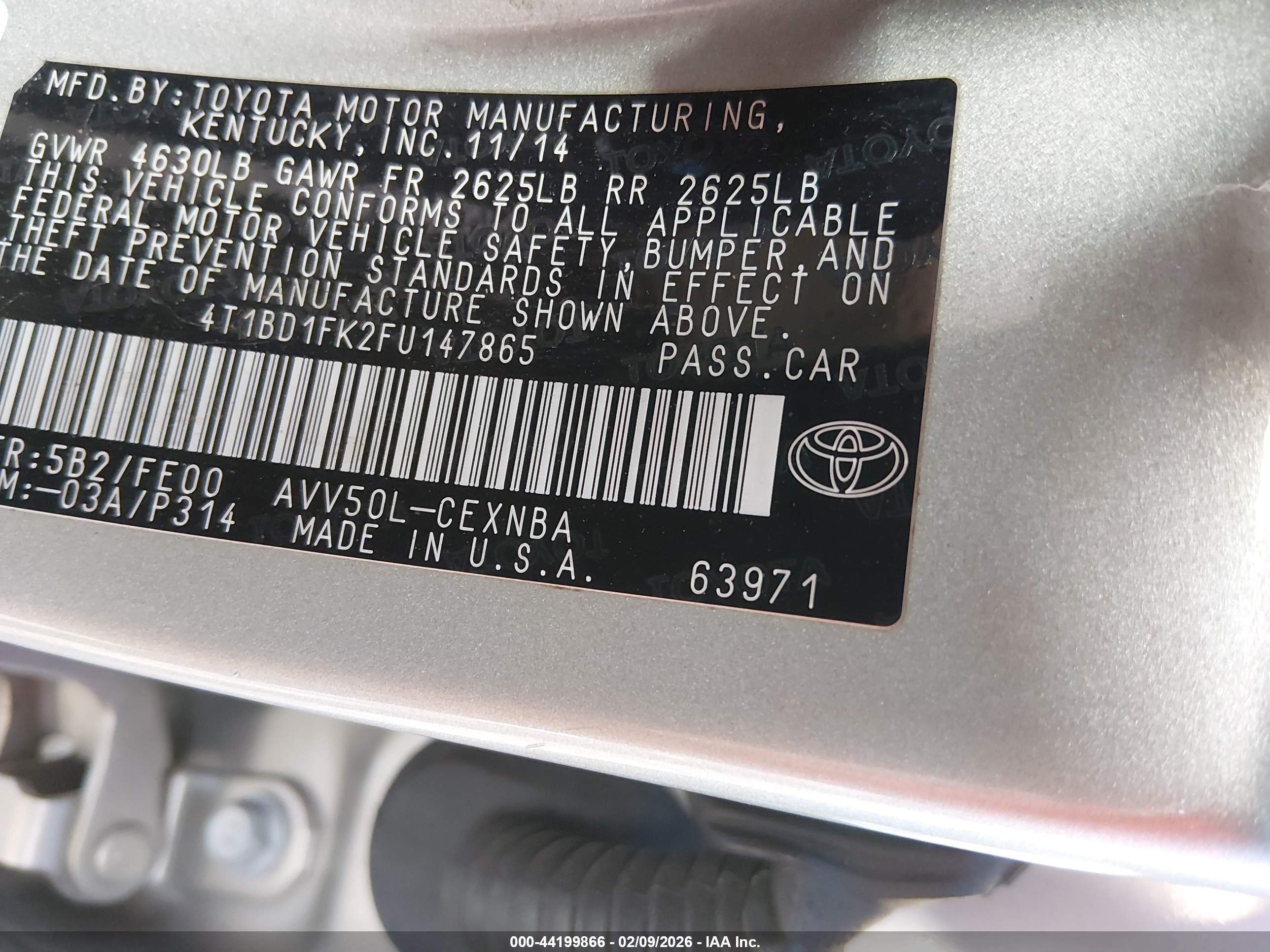 TOYOTA CAMRY image 9