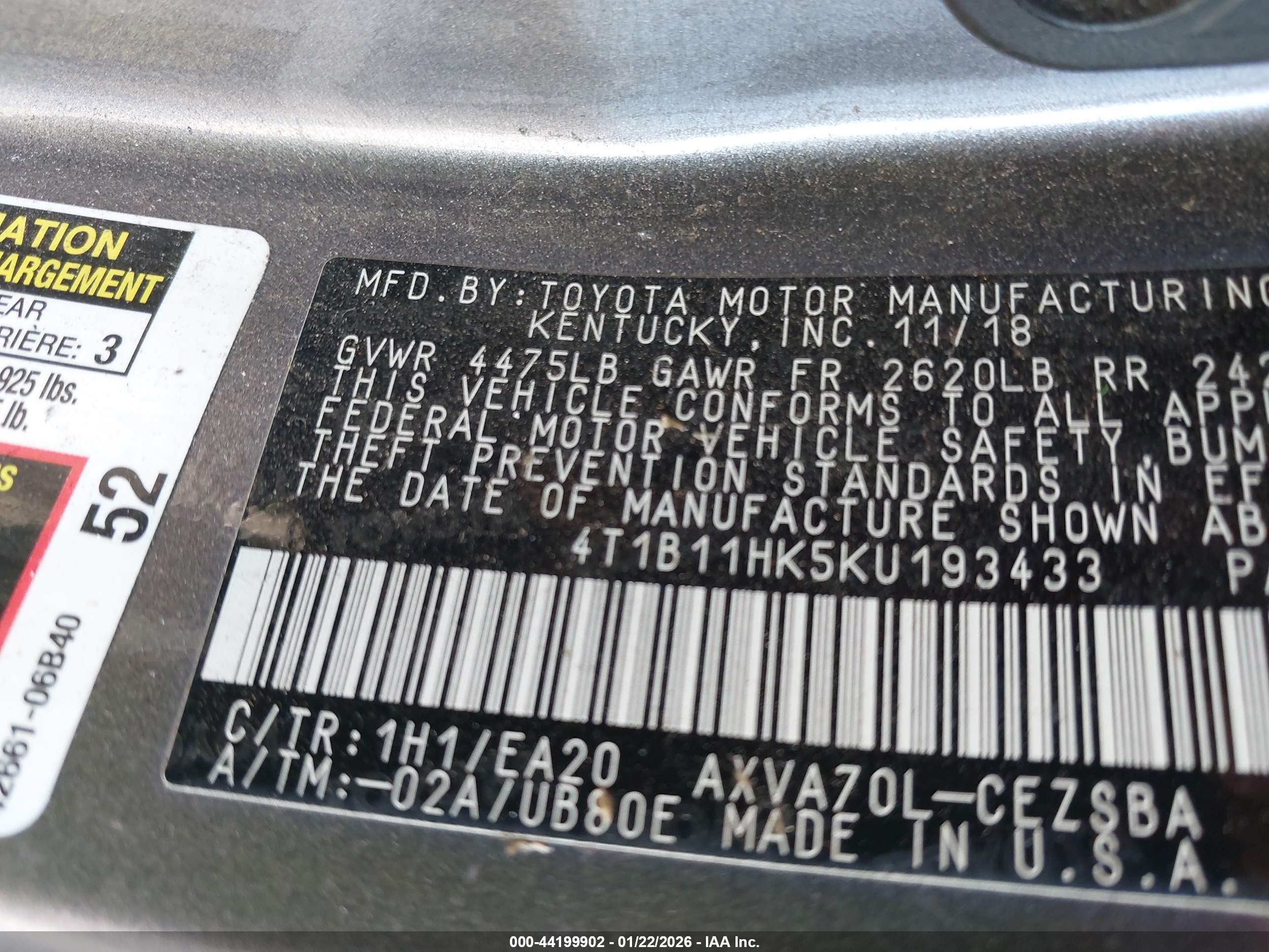 TOYOTA CAMRY image 9