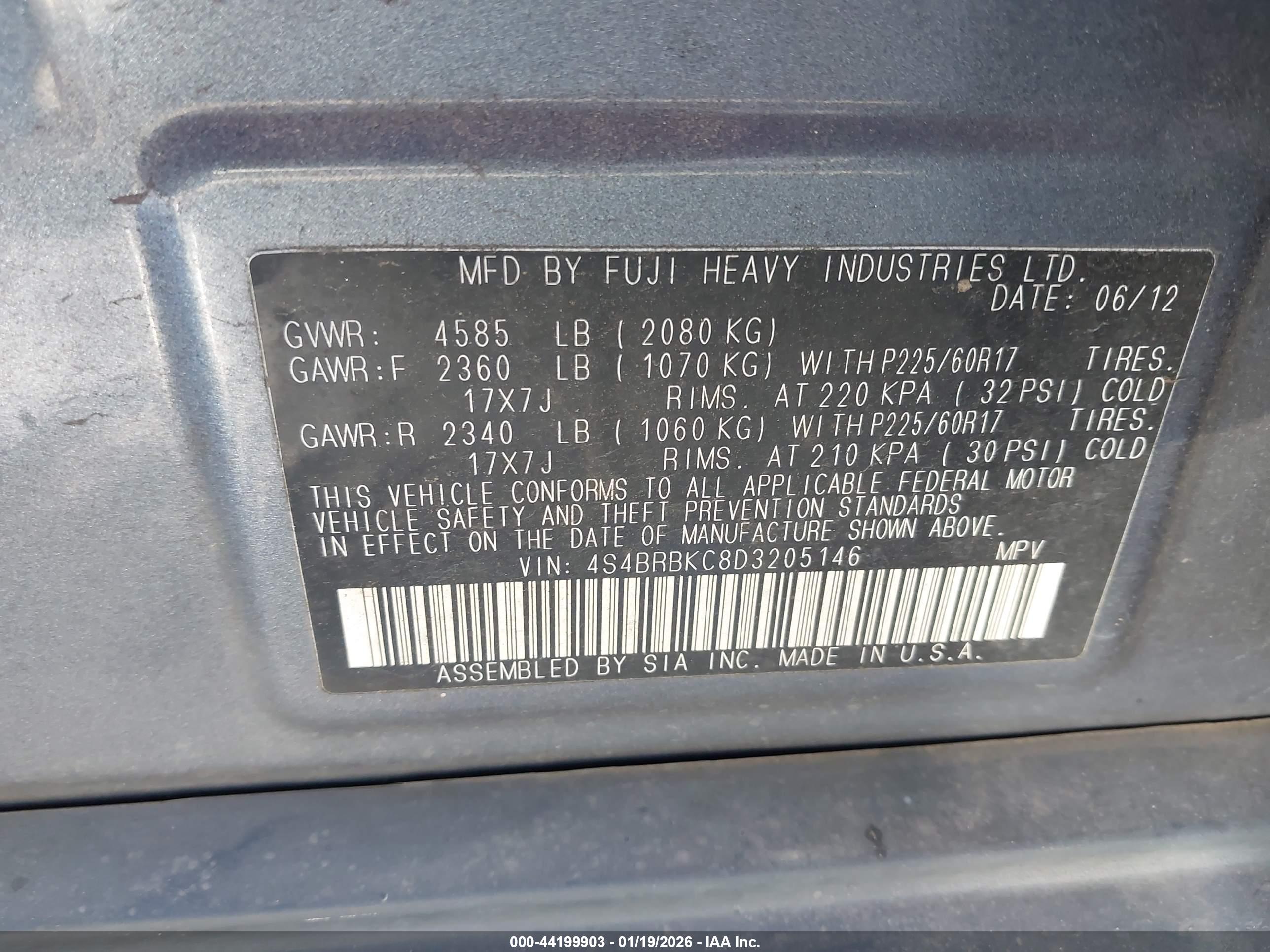 SUBARU OUTBACK image 9