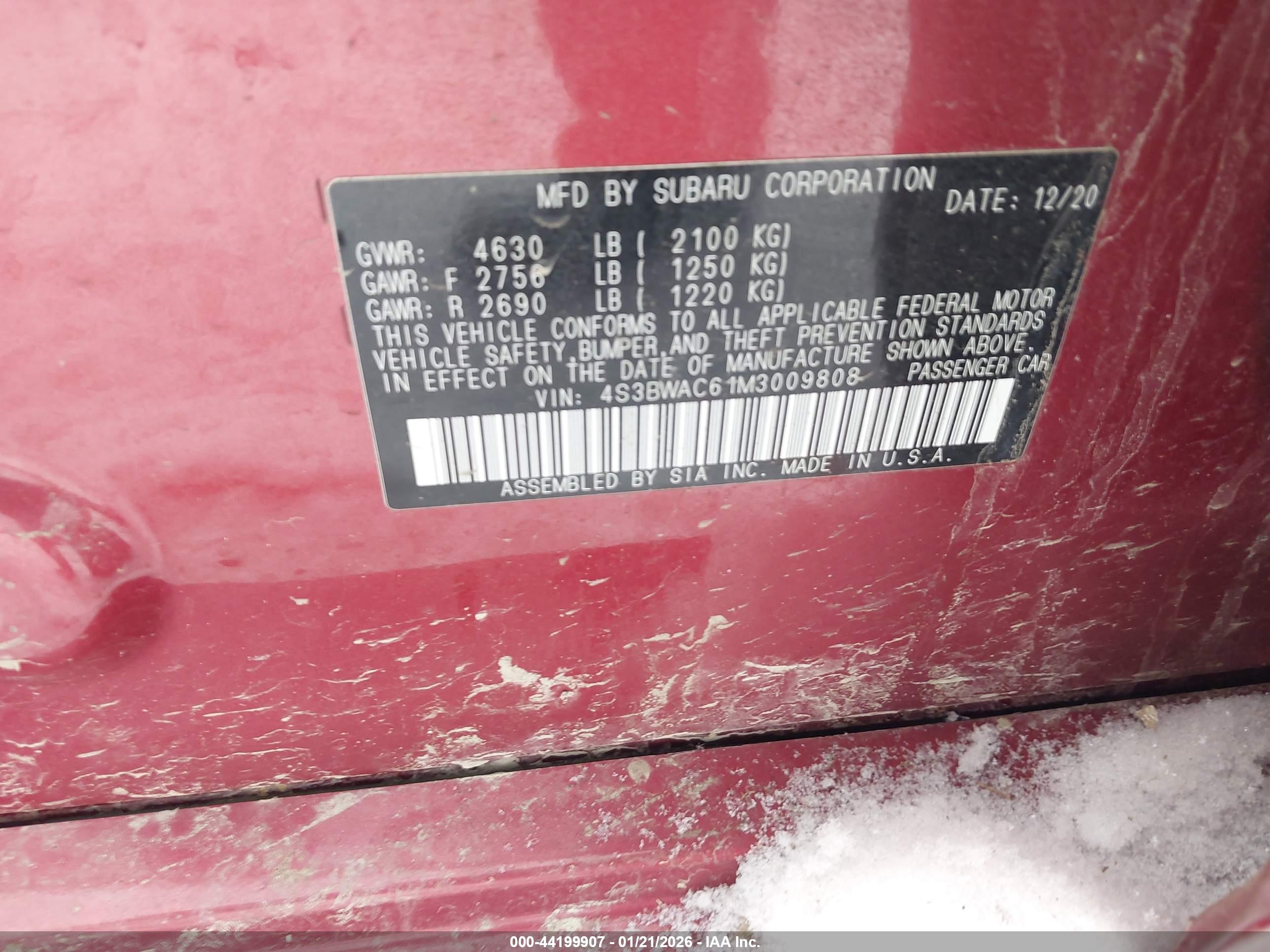 SUBARU LEGACY image 9