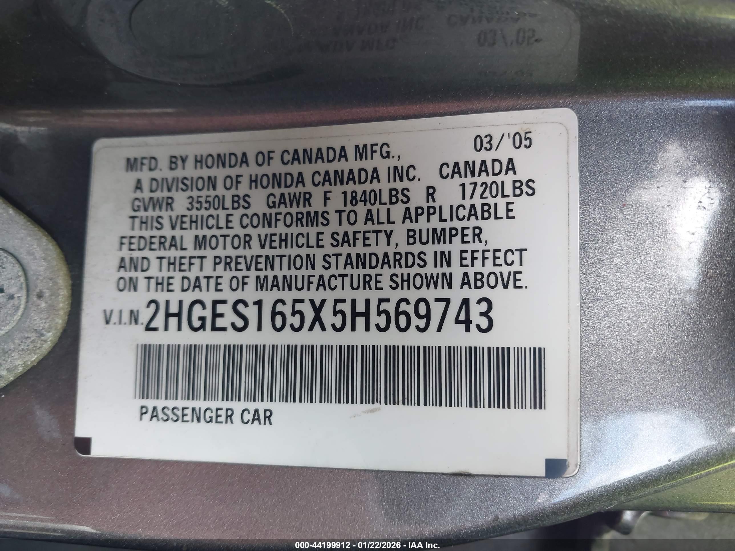 HONDA CIVIC image 9