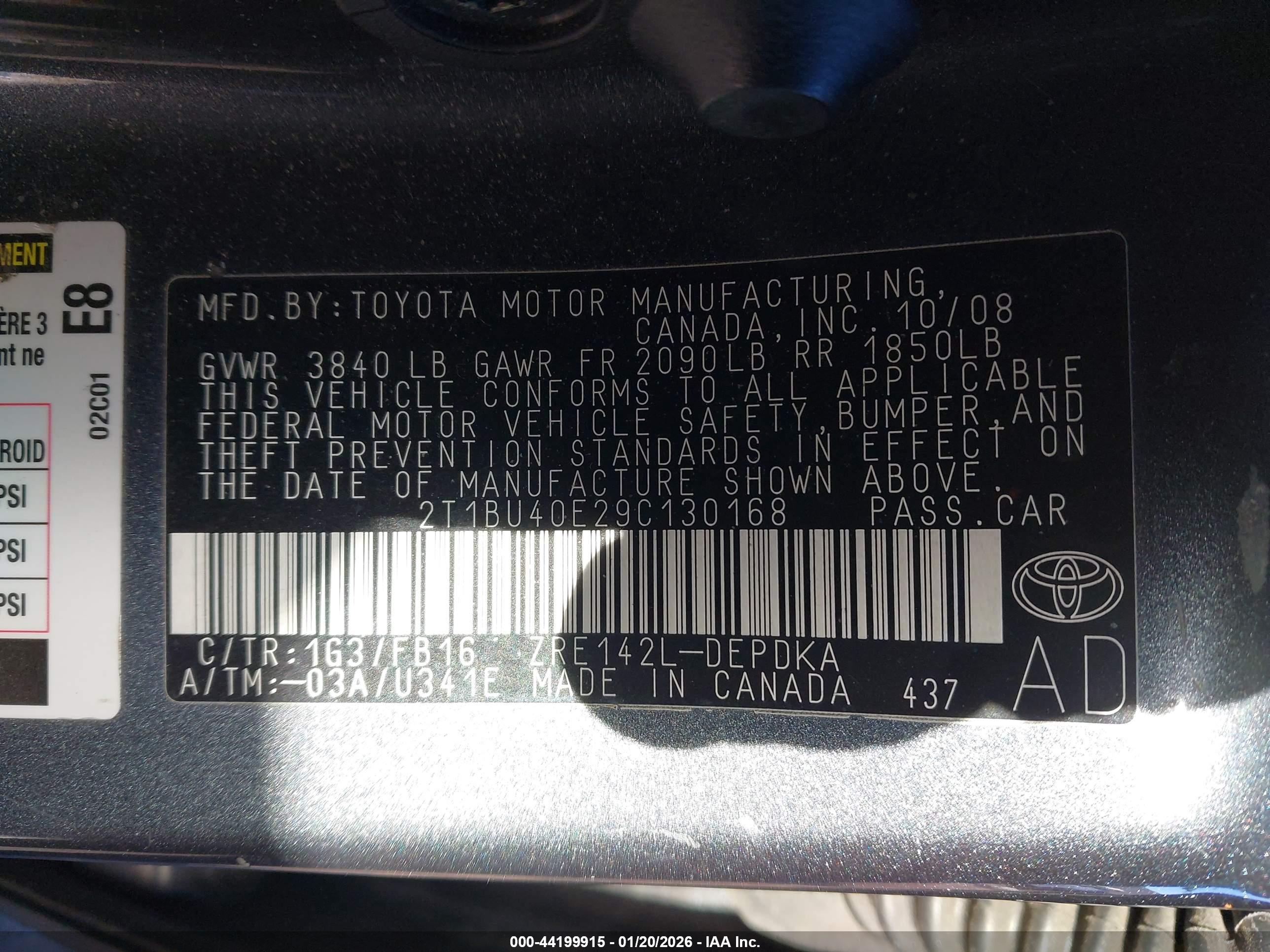 TOYOTA COROLLA image 9