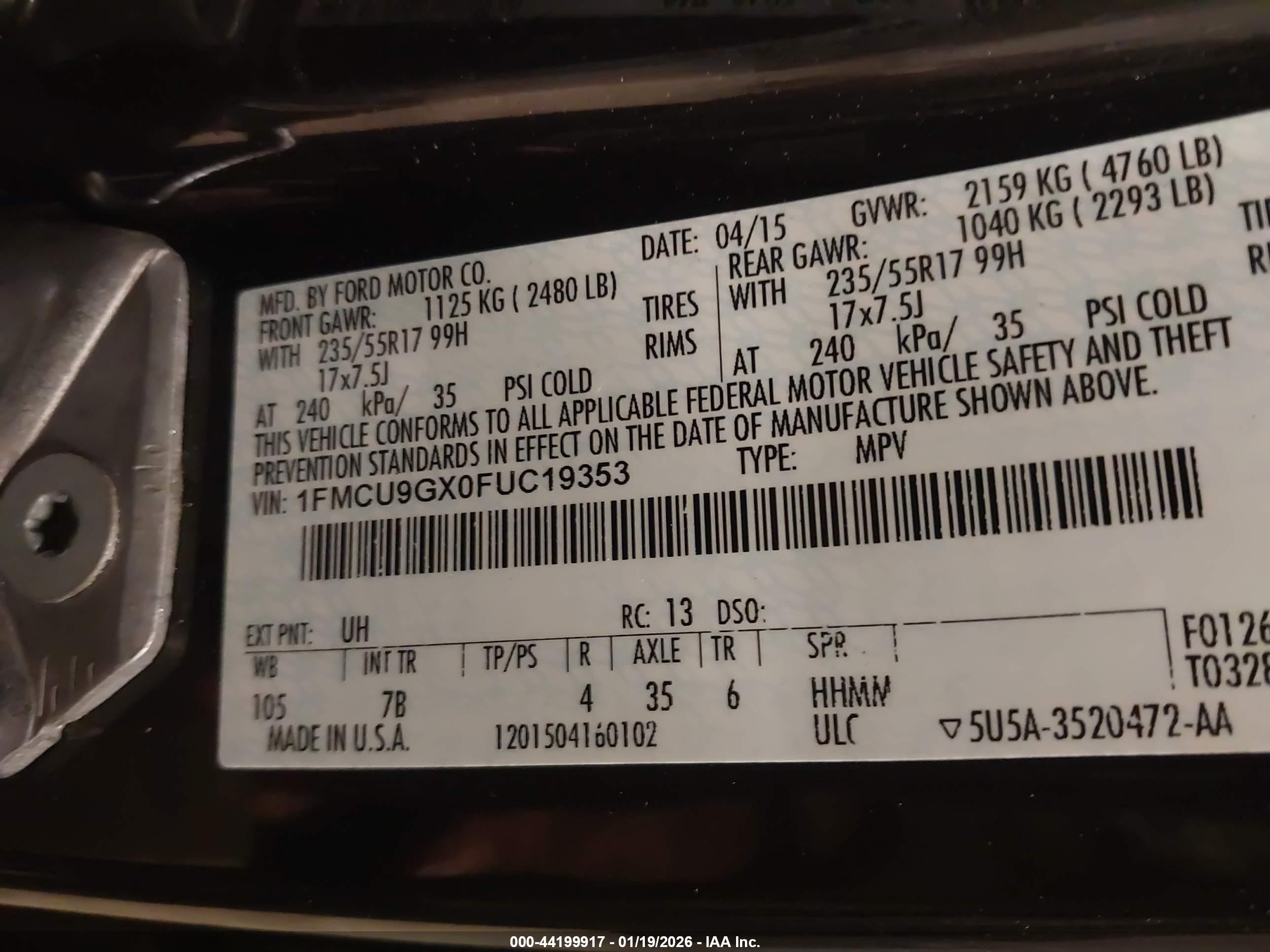 FORD ESCAPE image 9