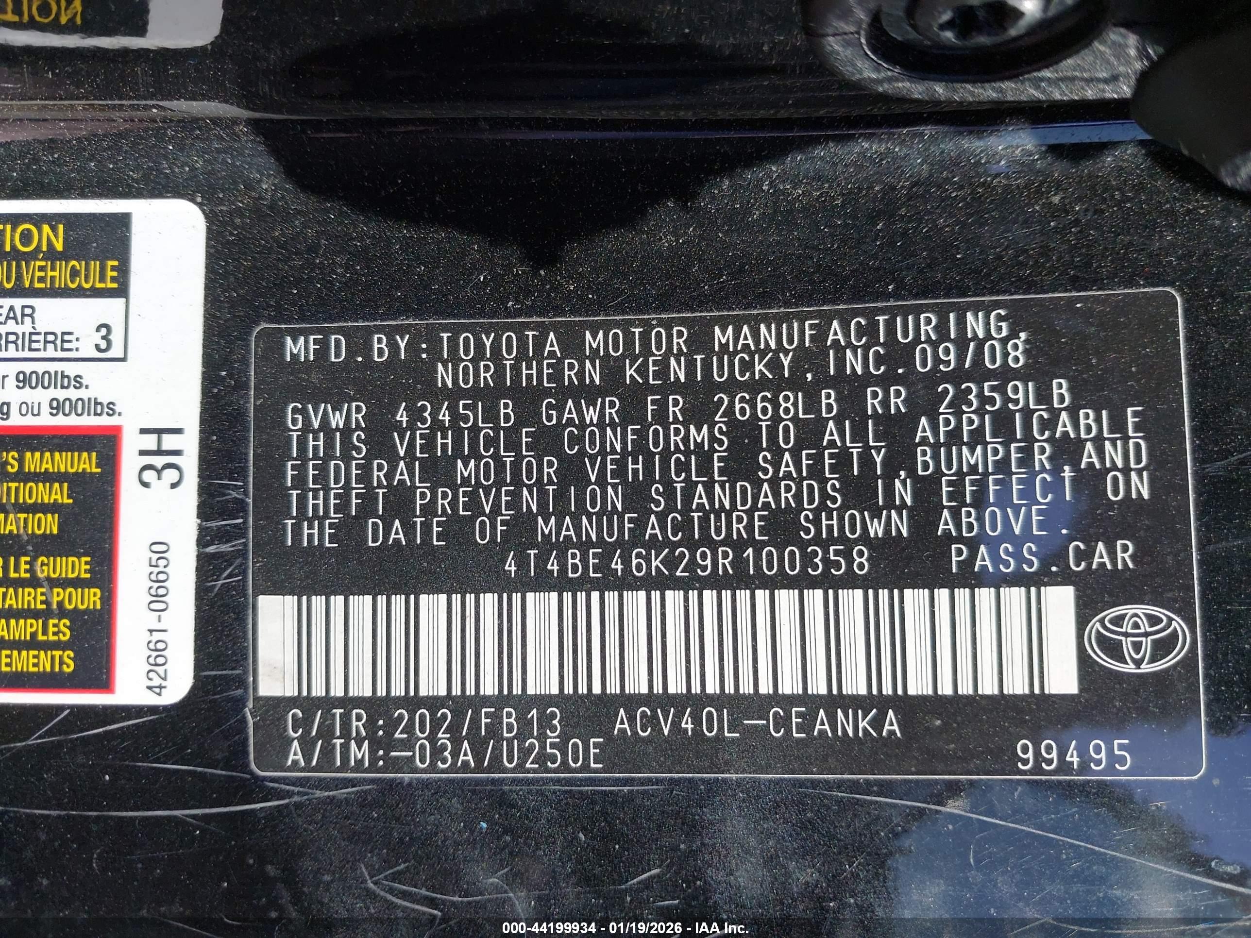 TOYOTA CAMRY image 9