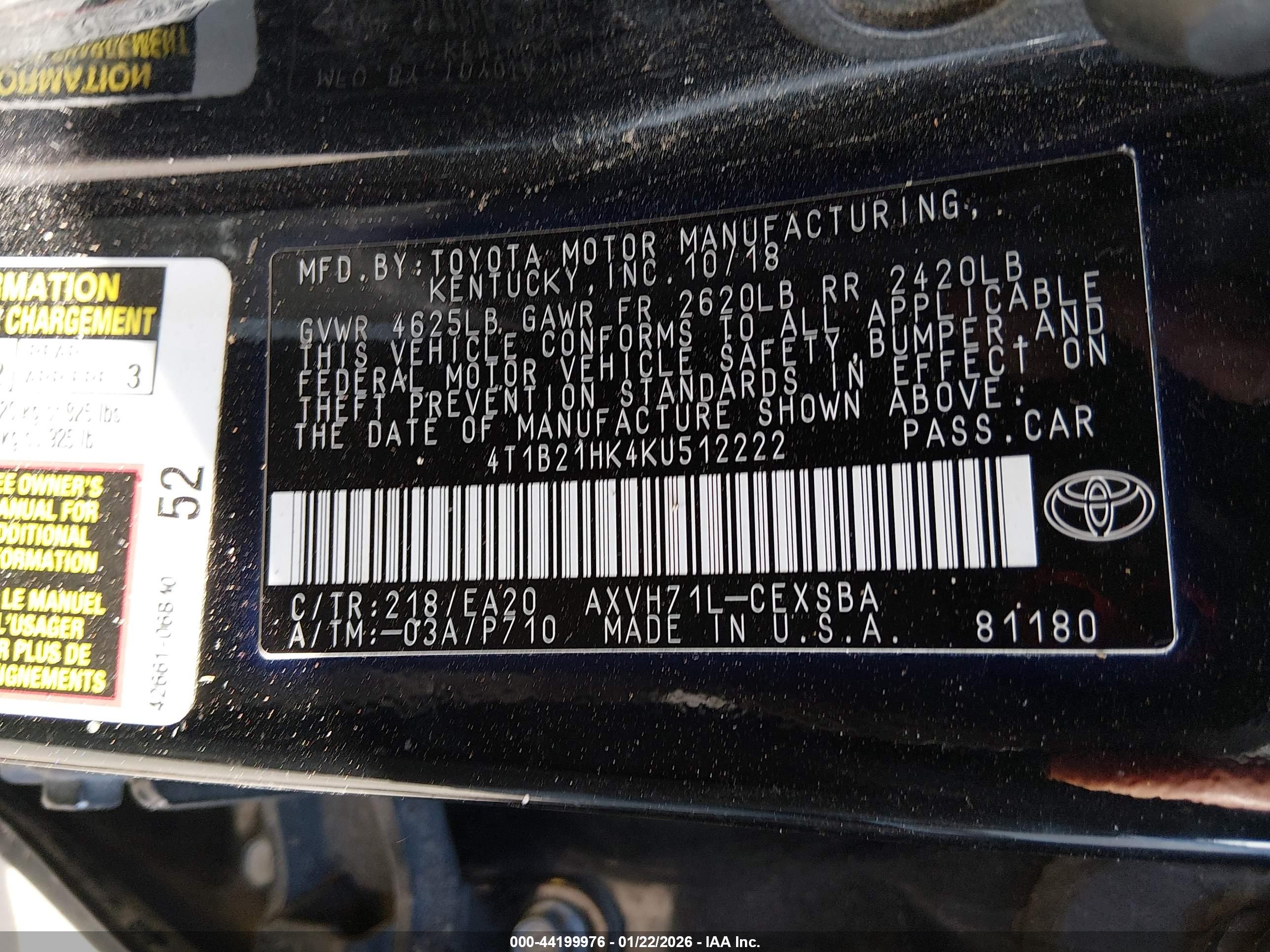 TOYOTA CAMRY image 9