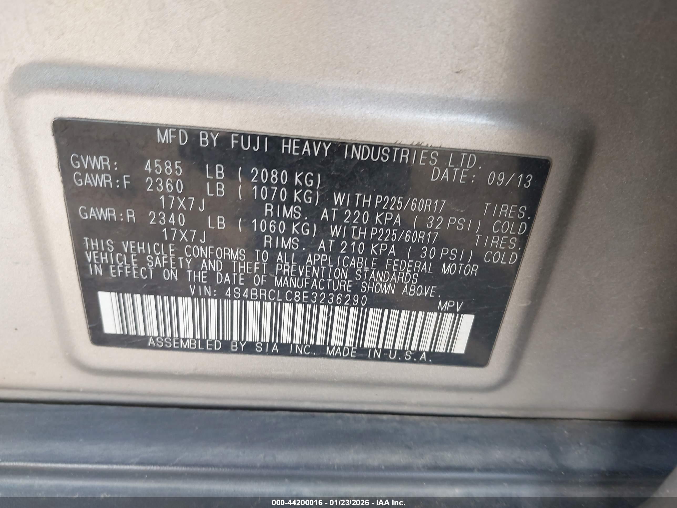SUBARU OUTBACK image 9
