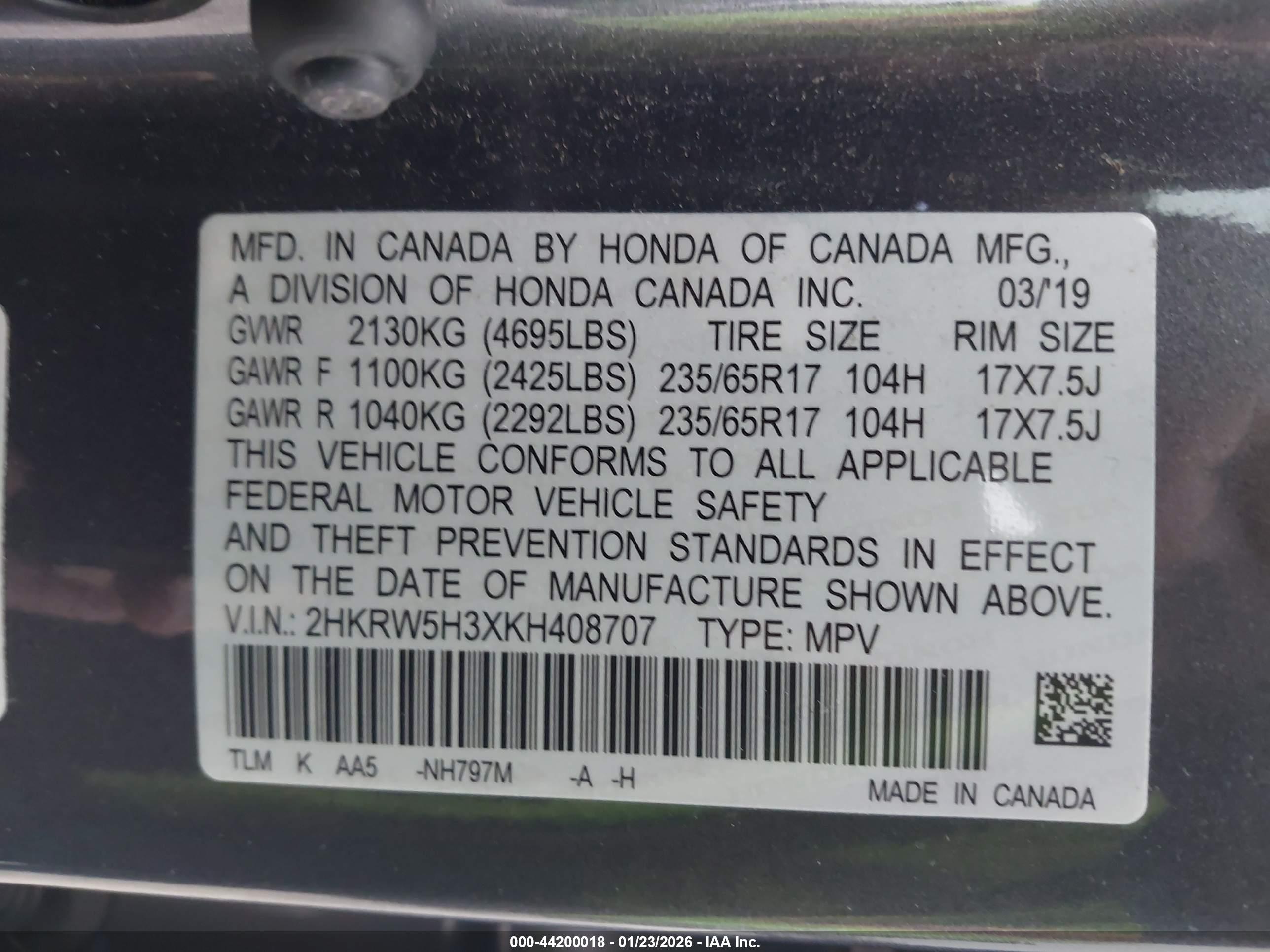 HONDA CR-V image 9