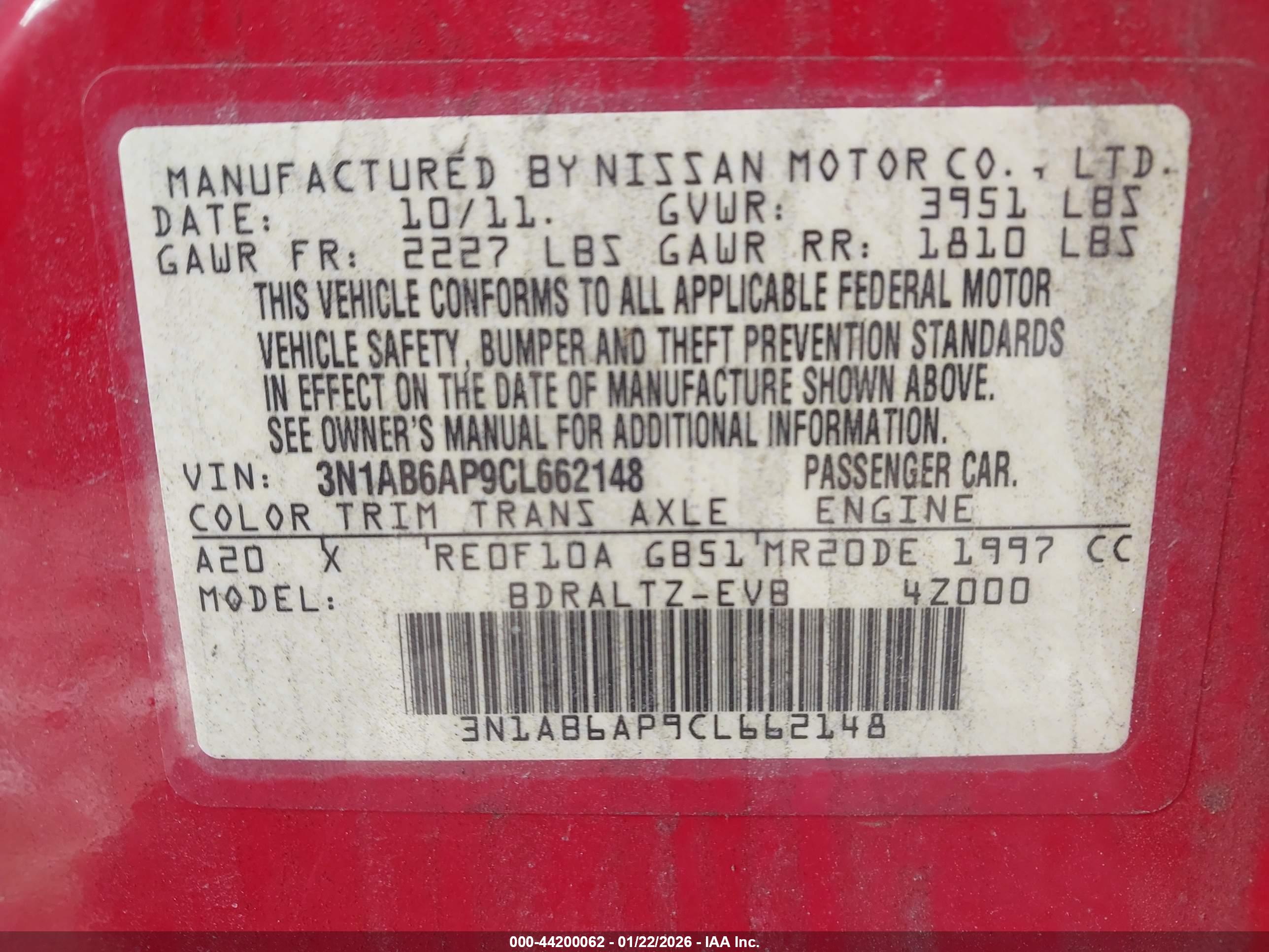 NISSAN SENTRA image 9