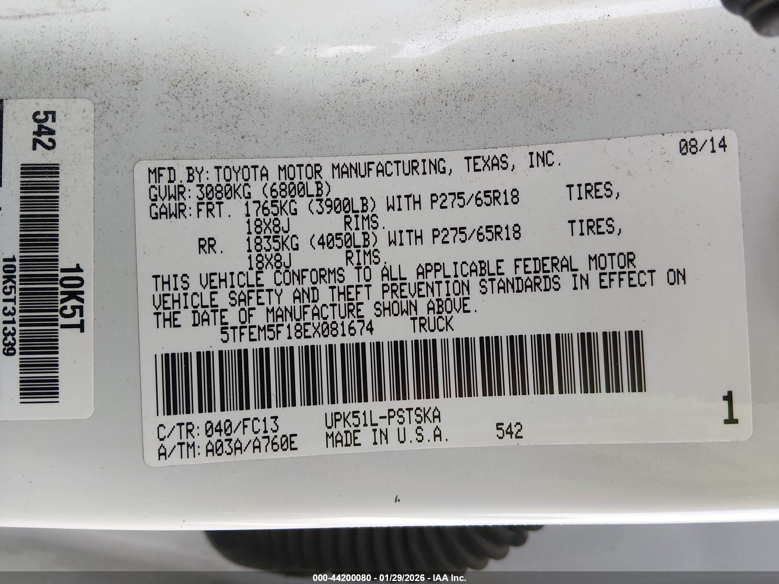 TOYOTA TUNDRA image 9