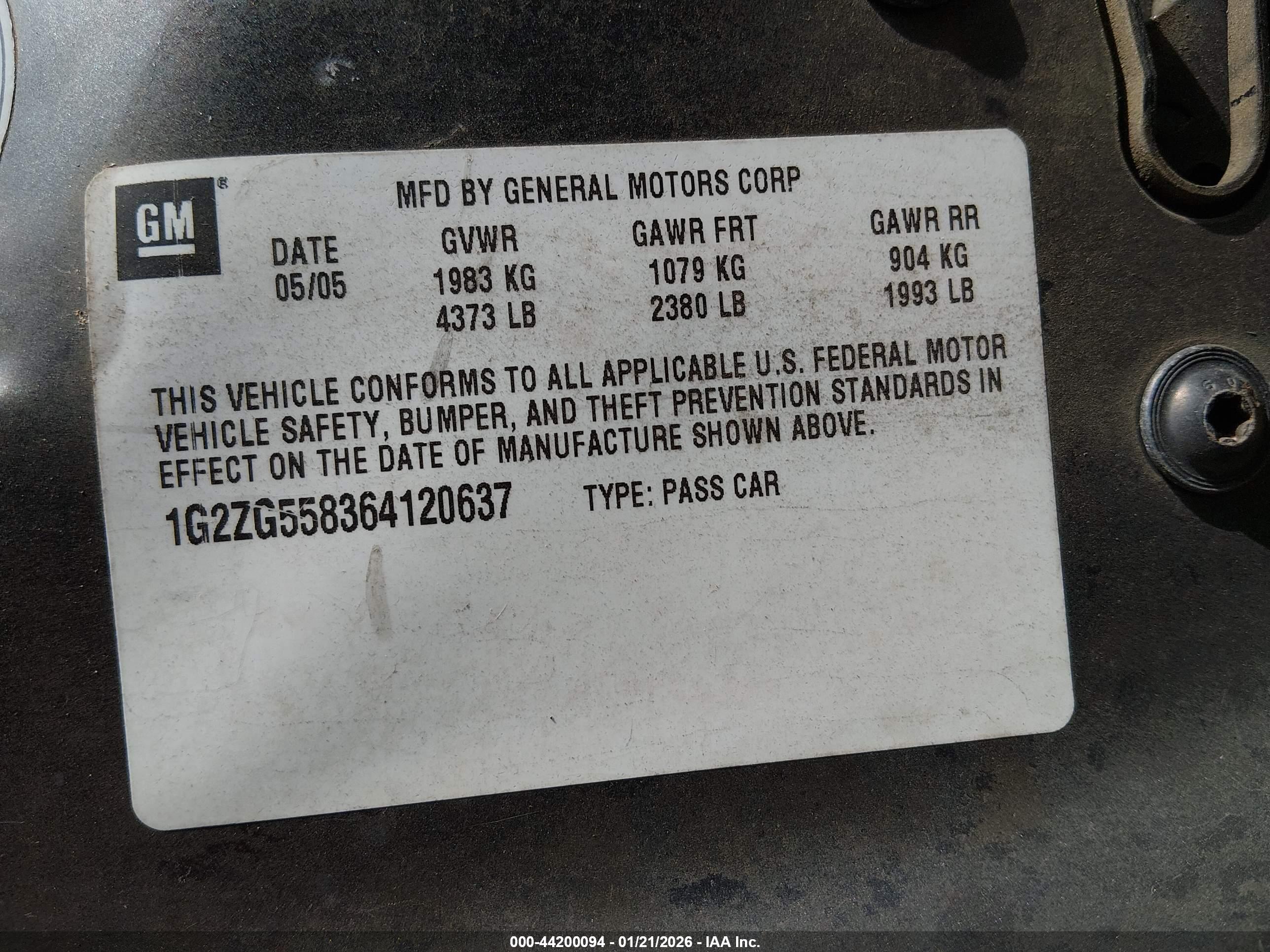 PONTIAC G6 image 9