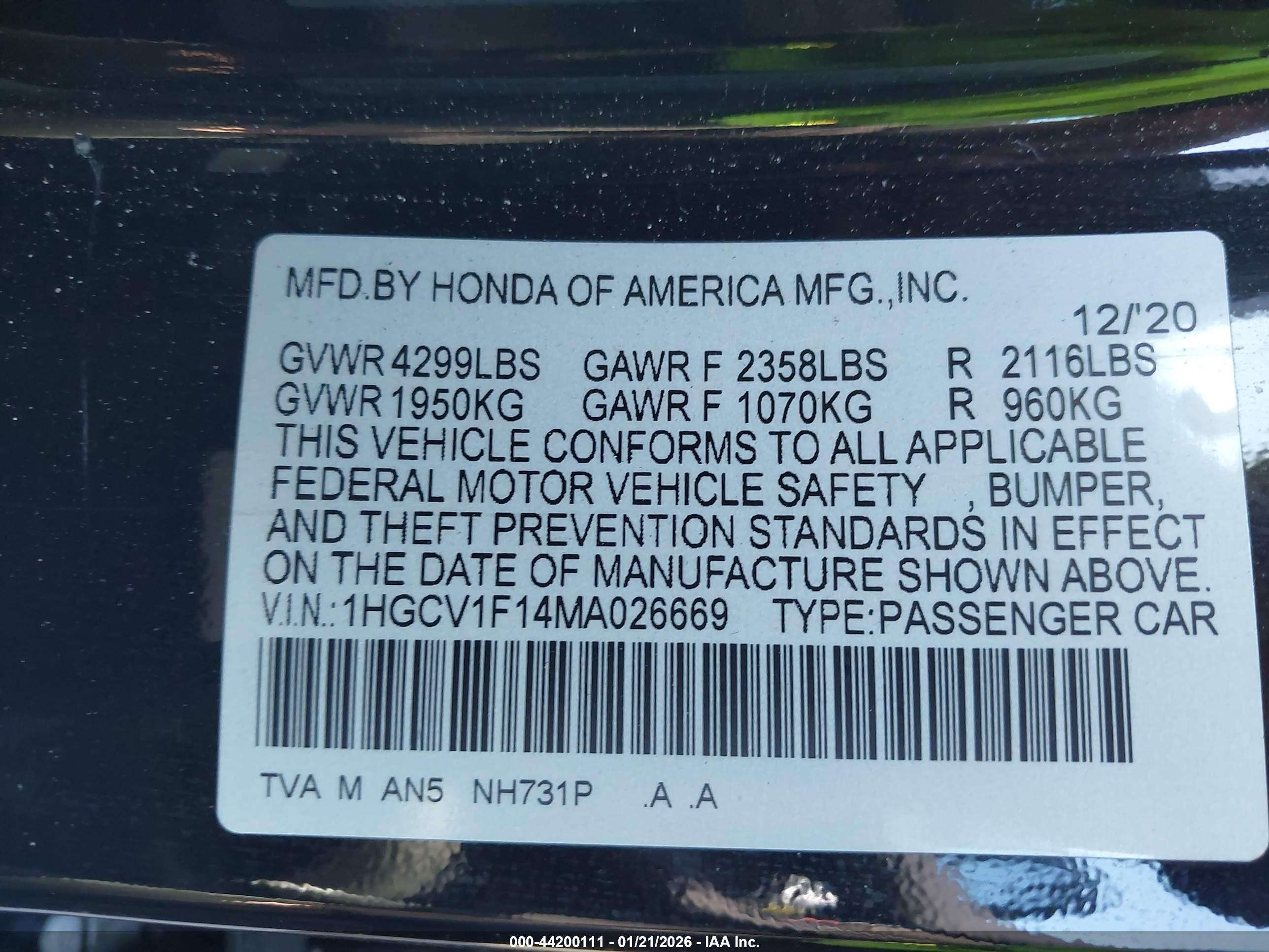 HONDA ACCORD image 9