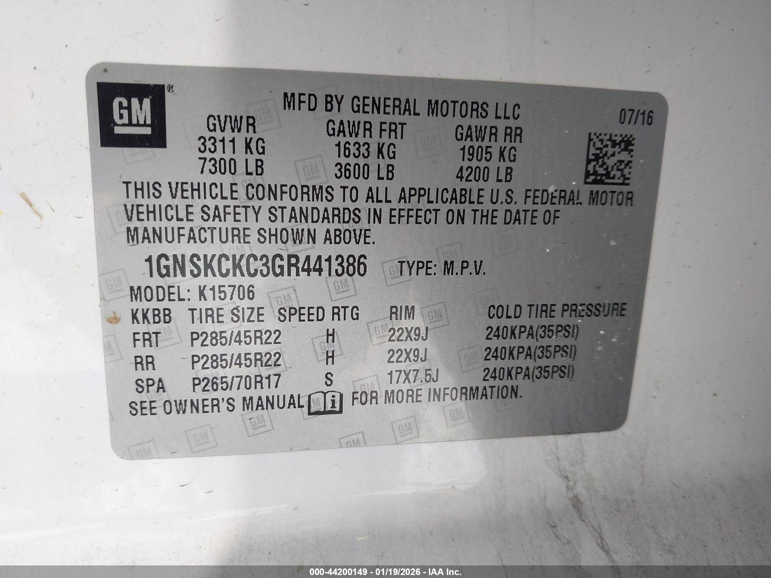 CHEVROLET TAHOE image 9