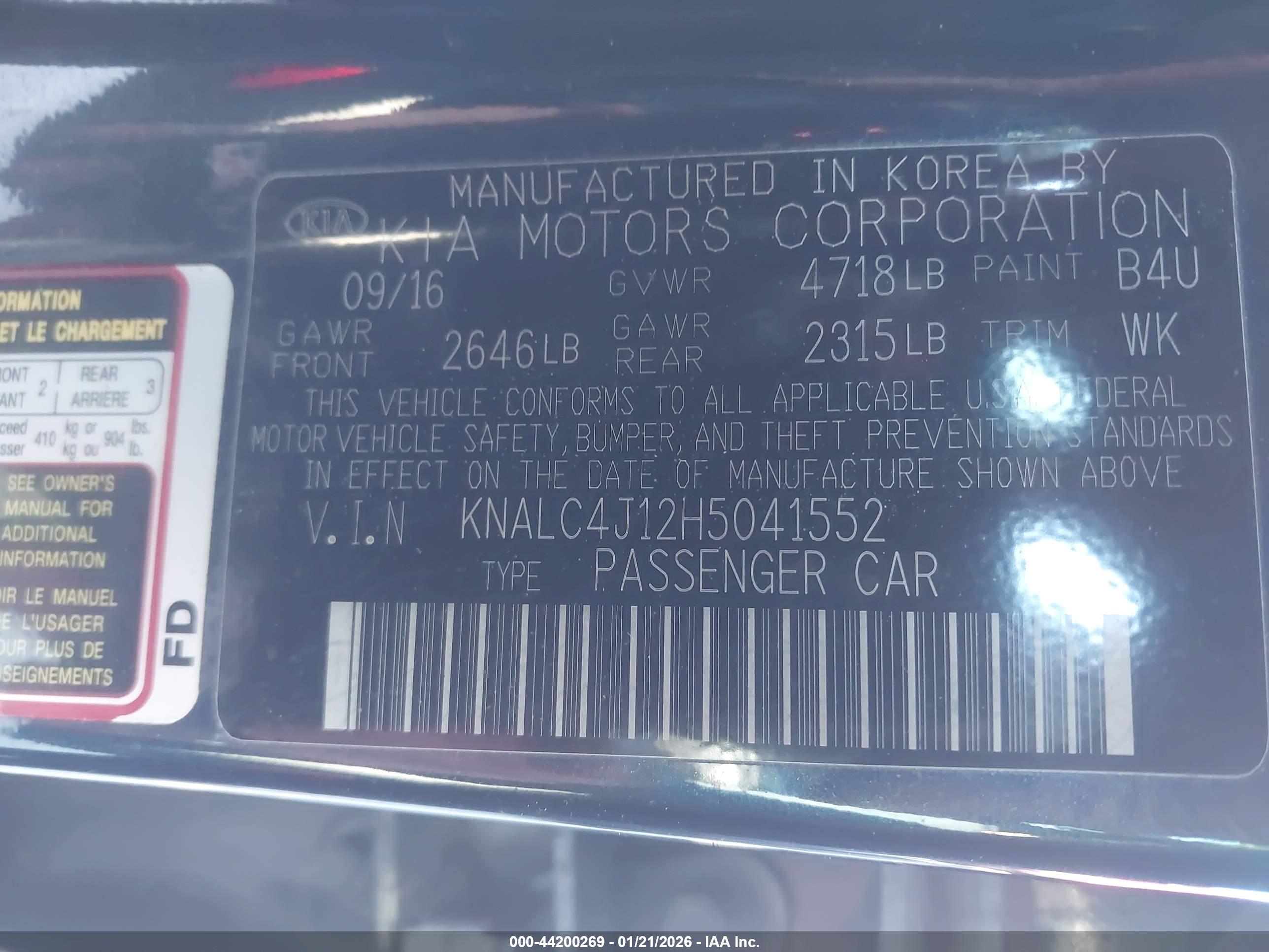 KIA CADENZA image 9