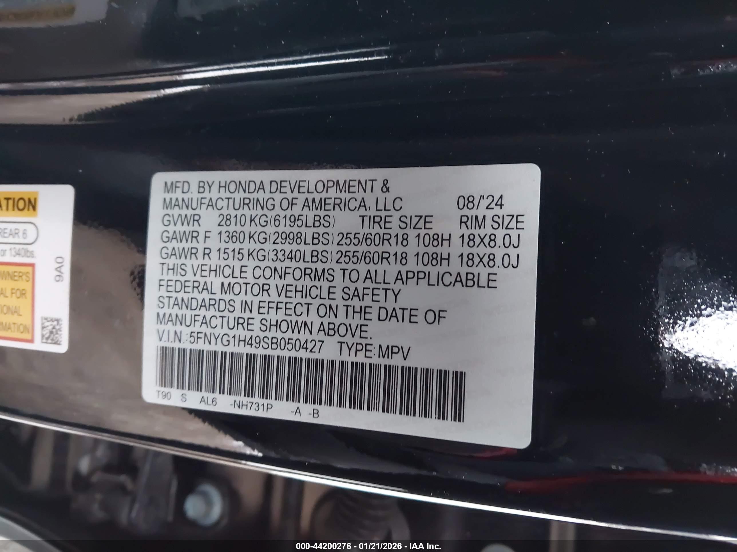 HONDA PILOT image 9