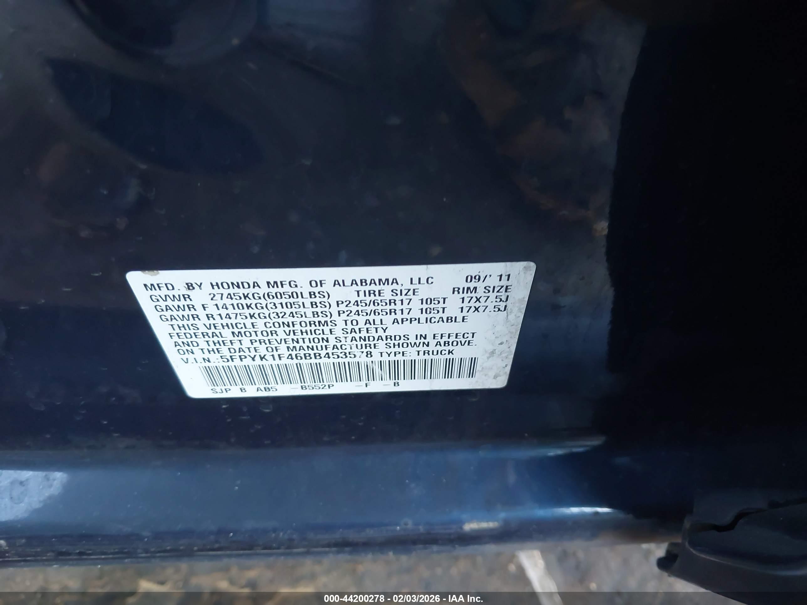 HONDA RIDGELINE image 9