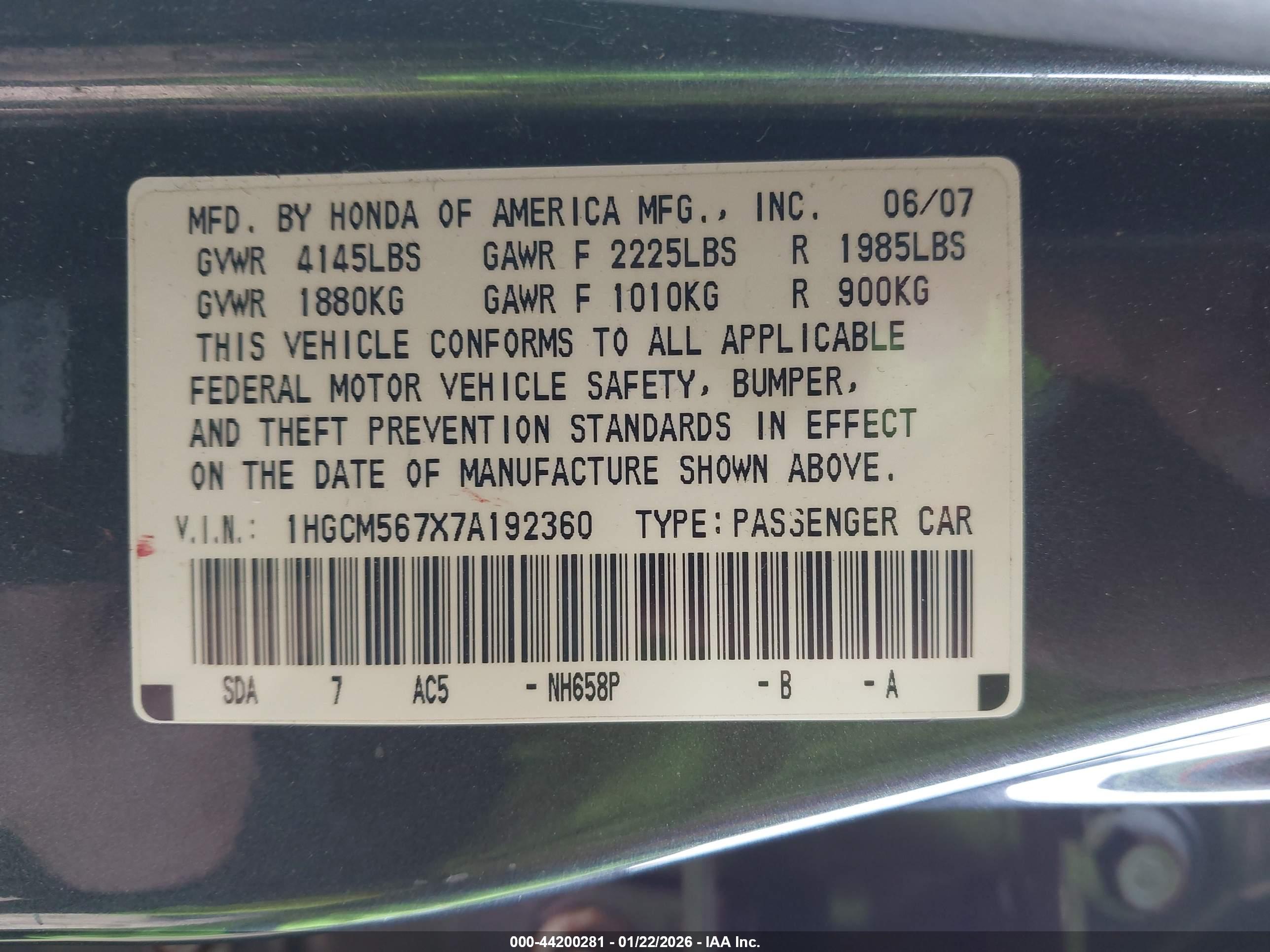 HONDA ACCORD image 9