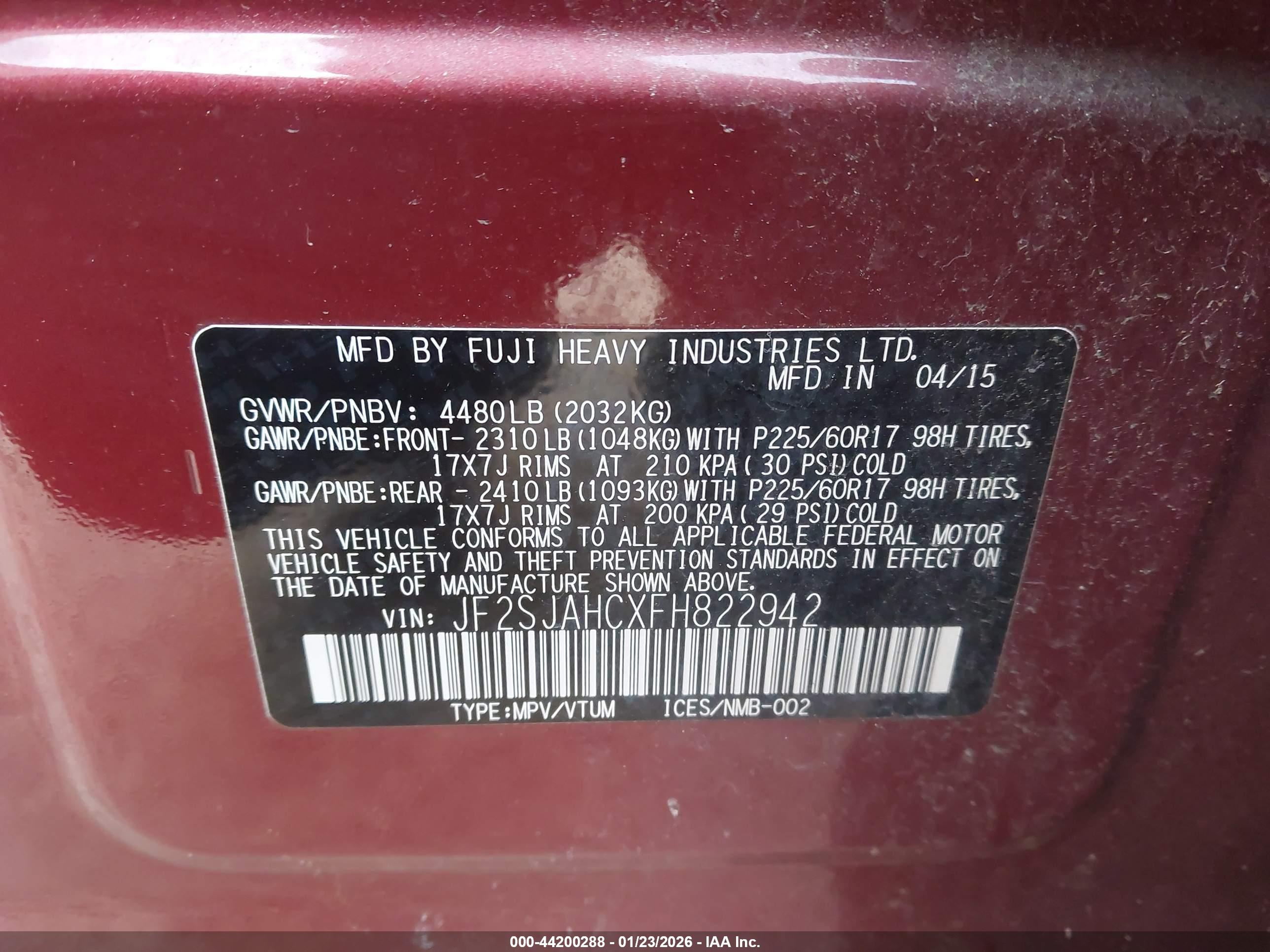 SUBARU FORESTER image 9
