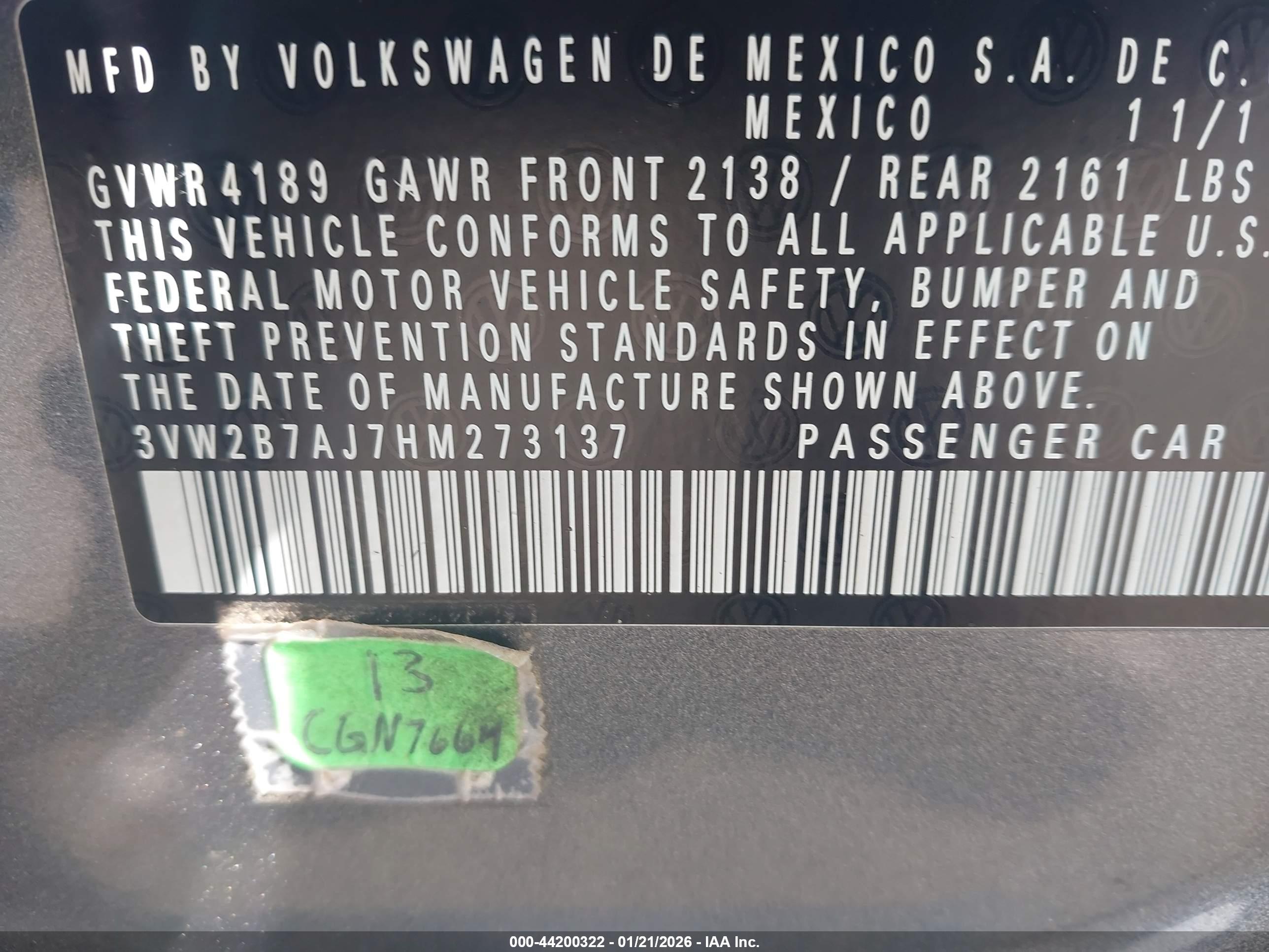 VOLKSWAGEN JETTA image 9