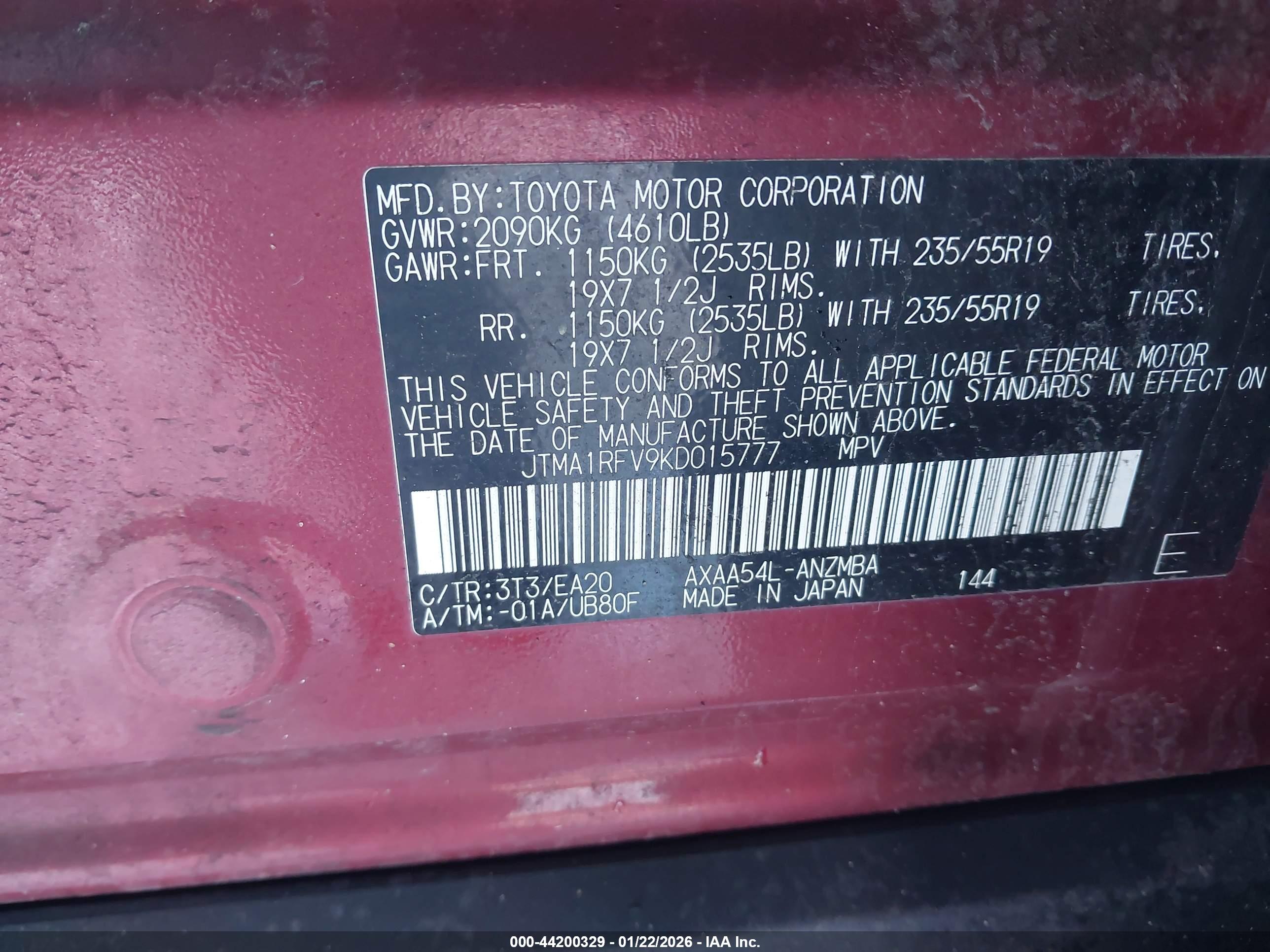 TOYOTA RAV4 image 9
