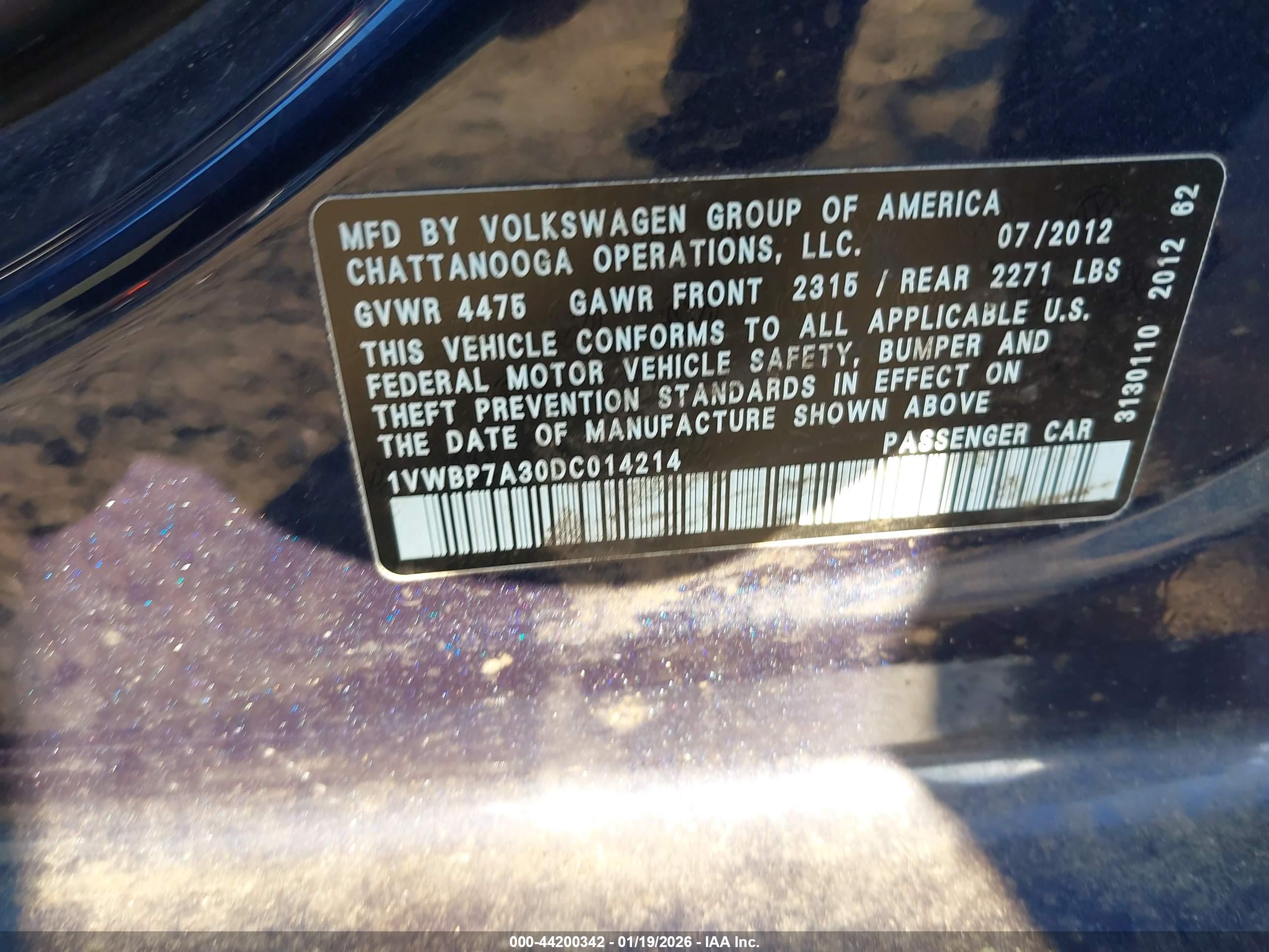 VOLKSWAGEN PASSAT image 9