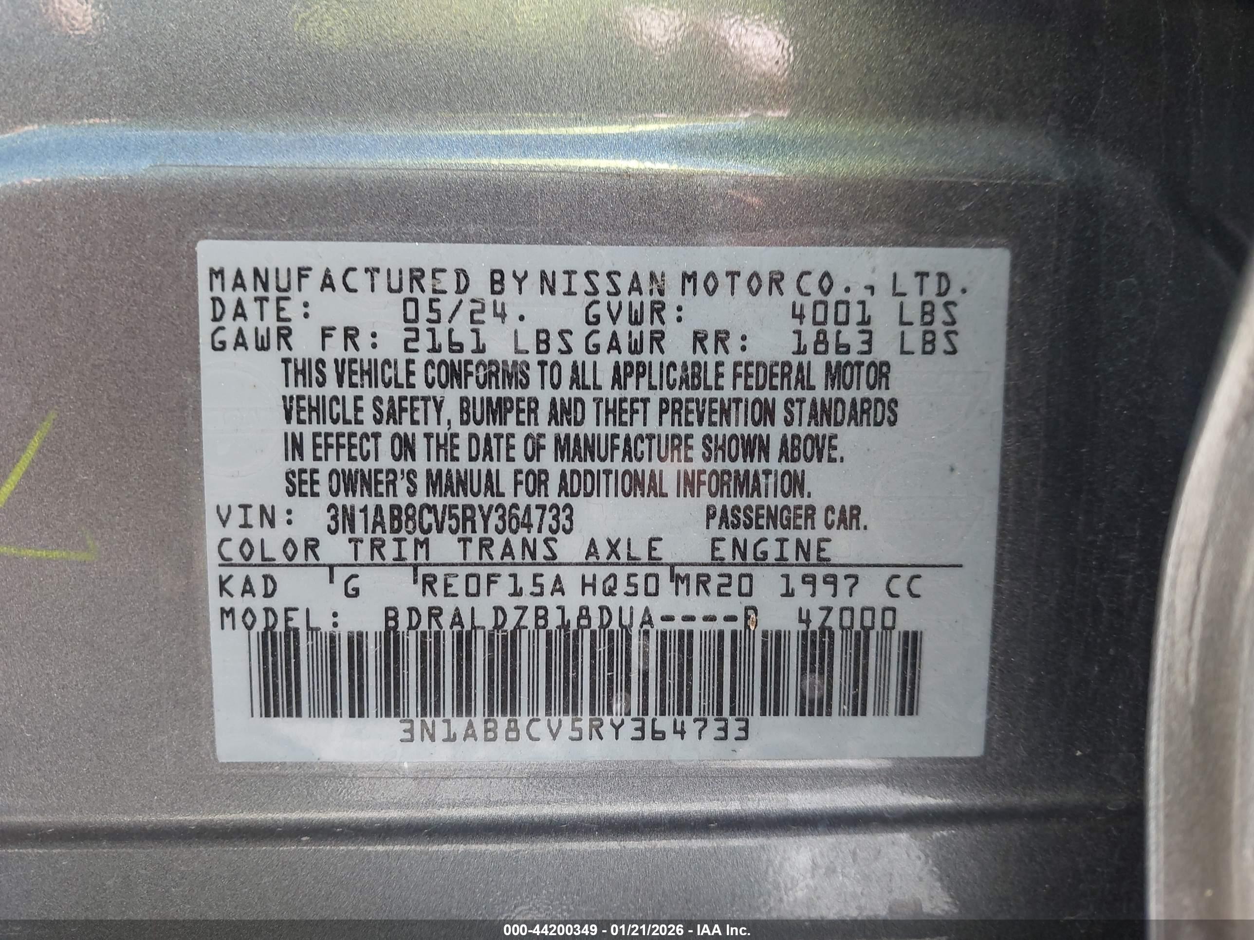 NISSAN SENTRA image 9