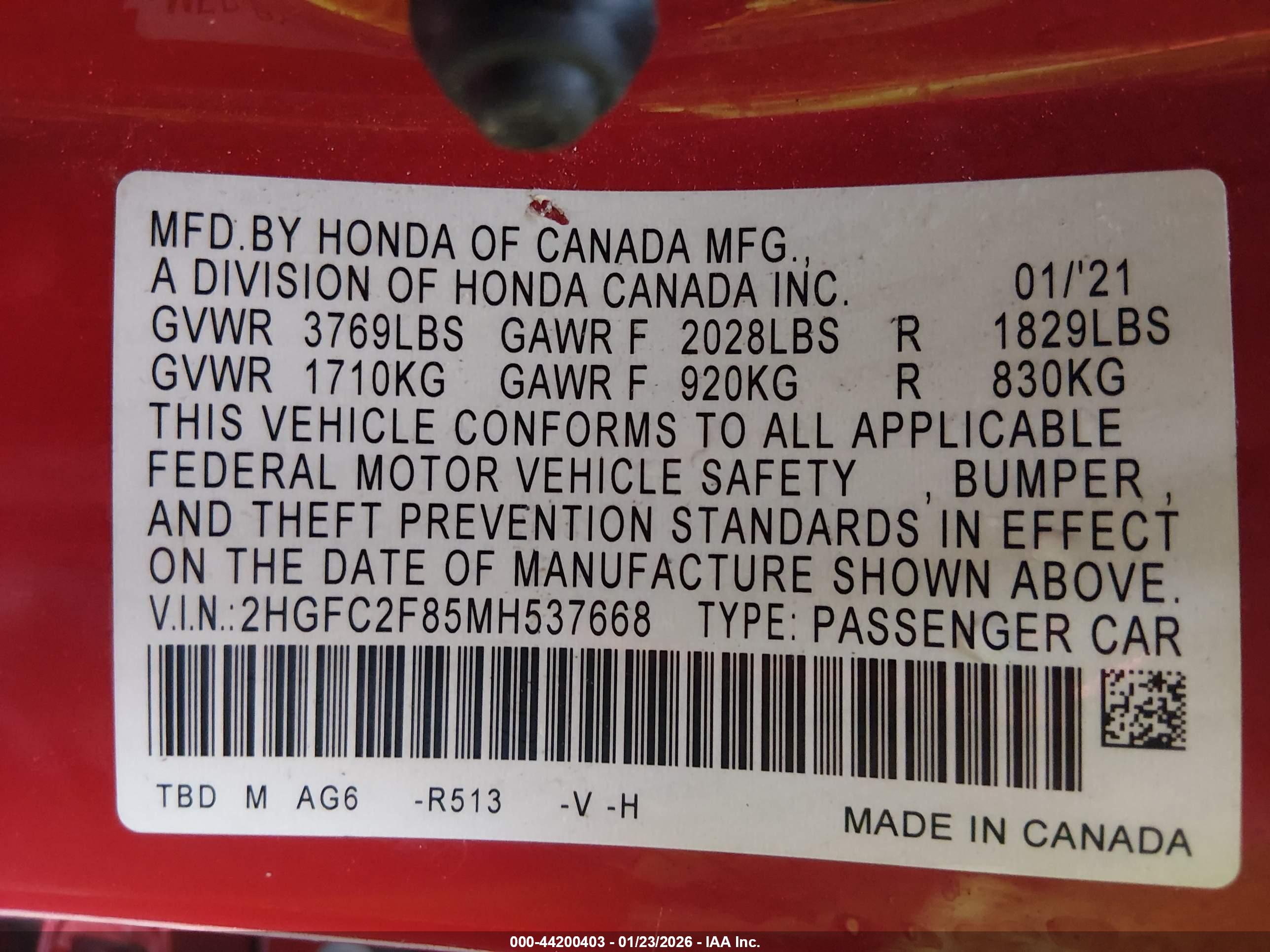 HONDA CIVIC image 9