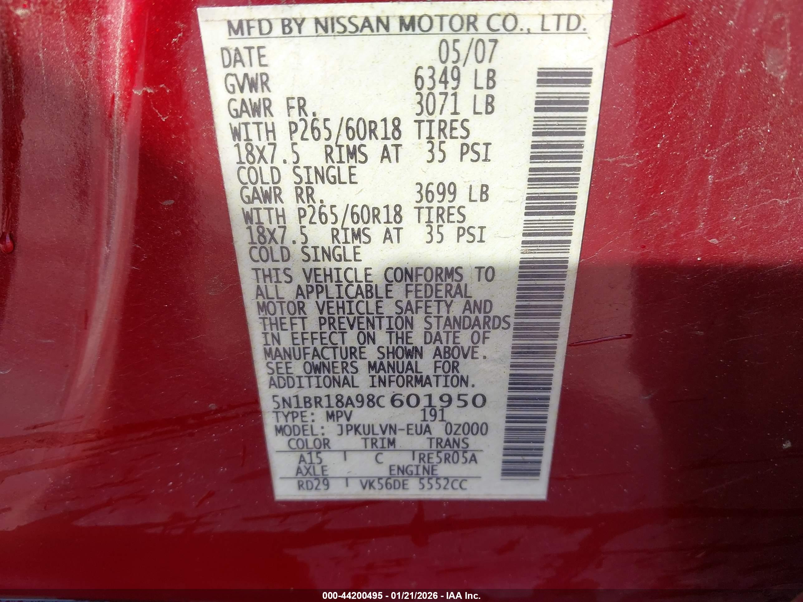 NISSAN PATHFINDER image 9
