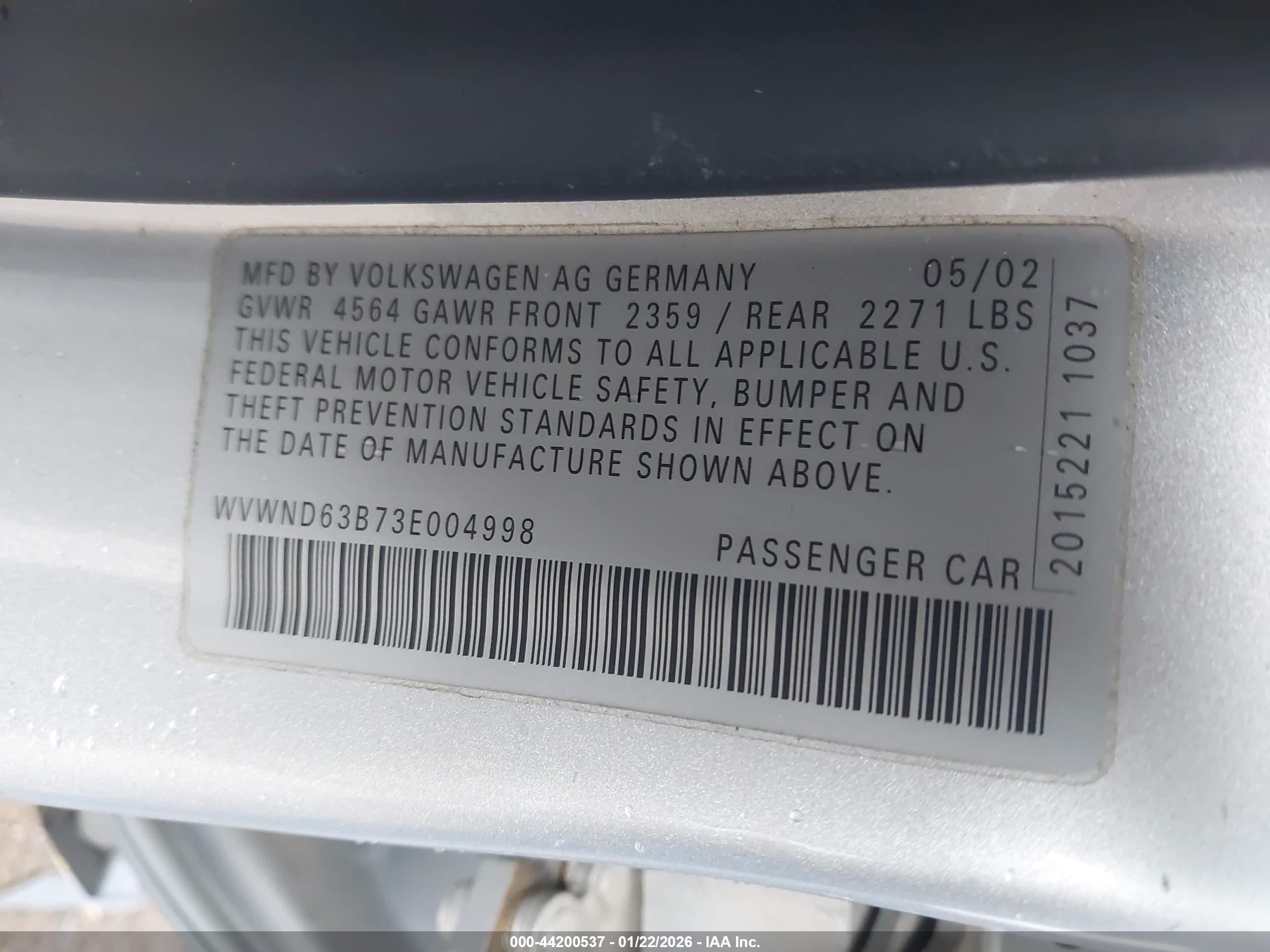 VOLKSWAGEN PASSAT image 9
