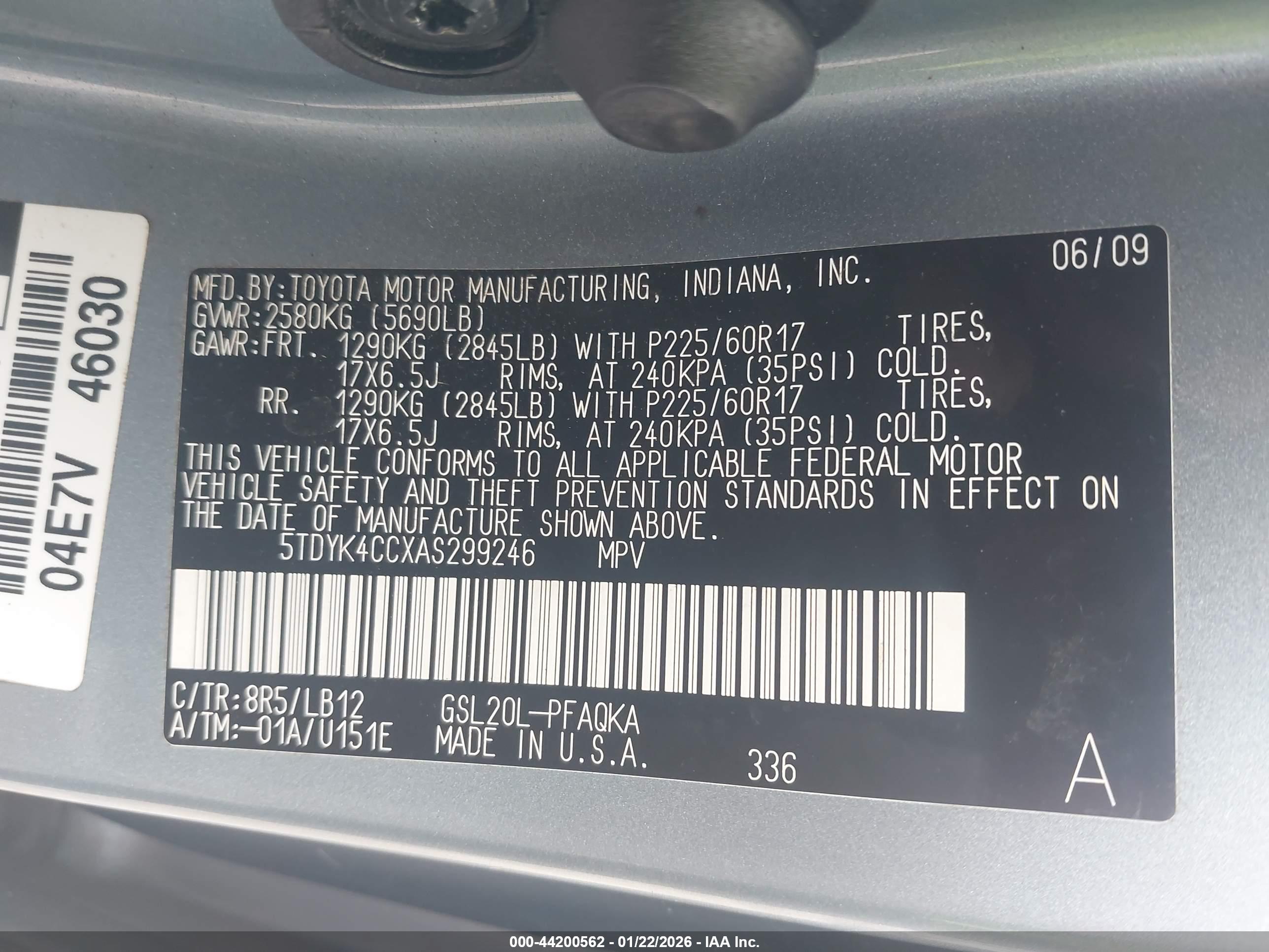 TOYOTA SIENNA image 9