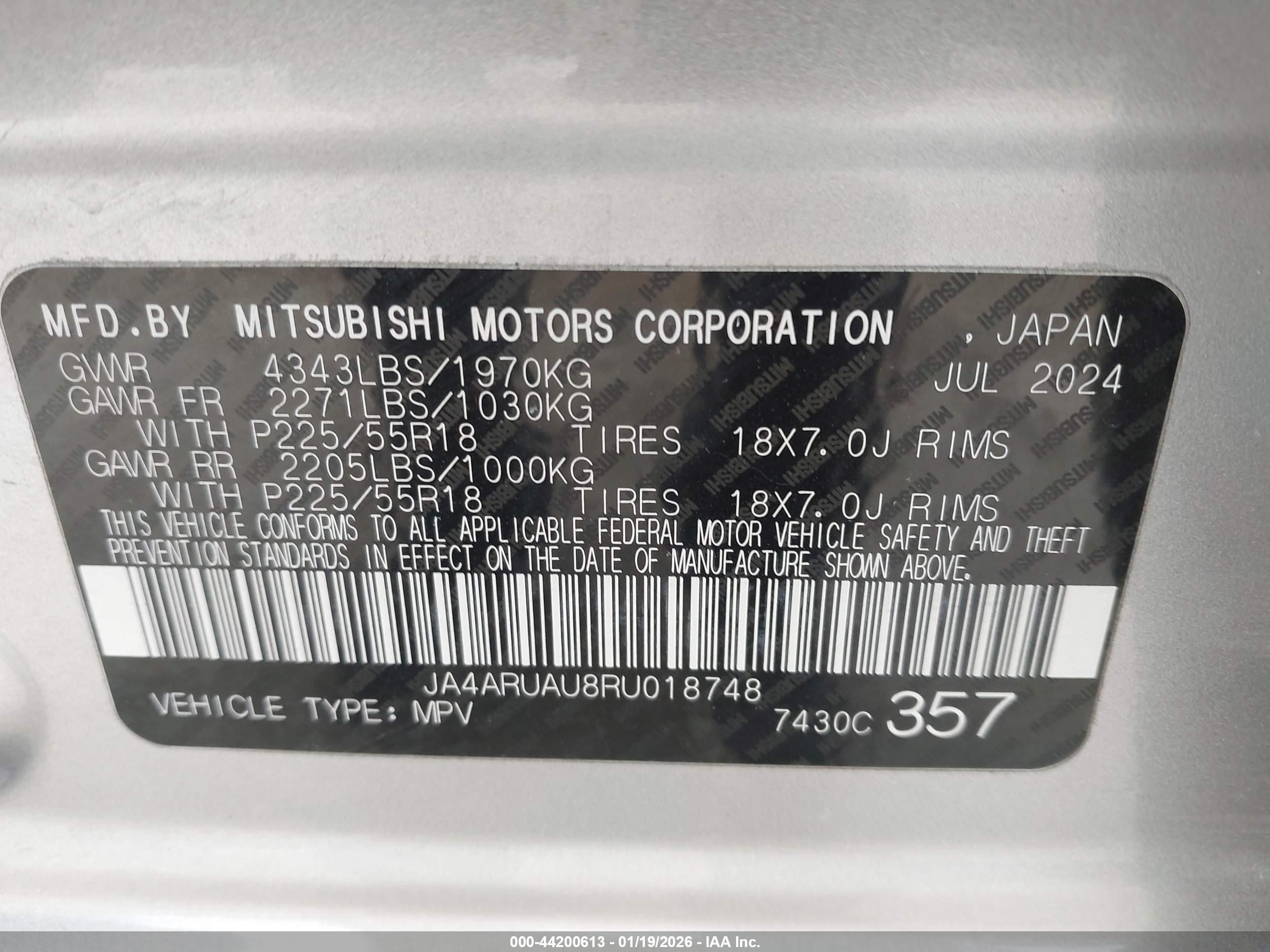 MITSUBISHI OUTLANDER image 9