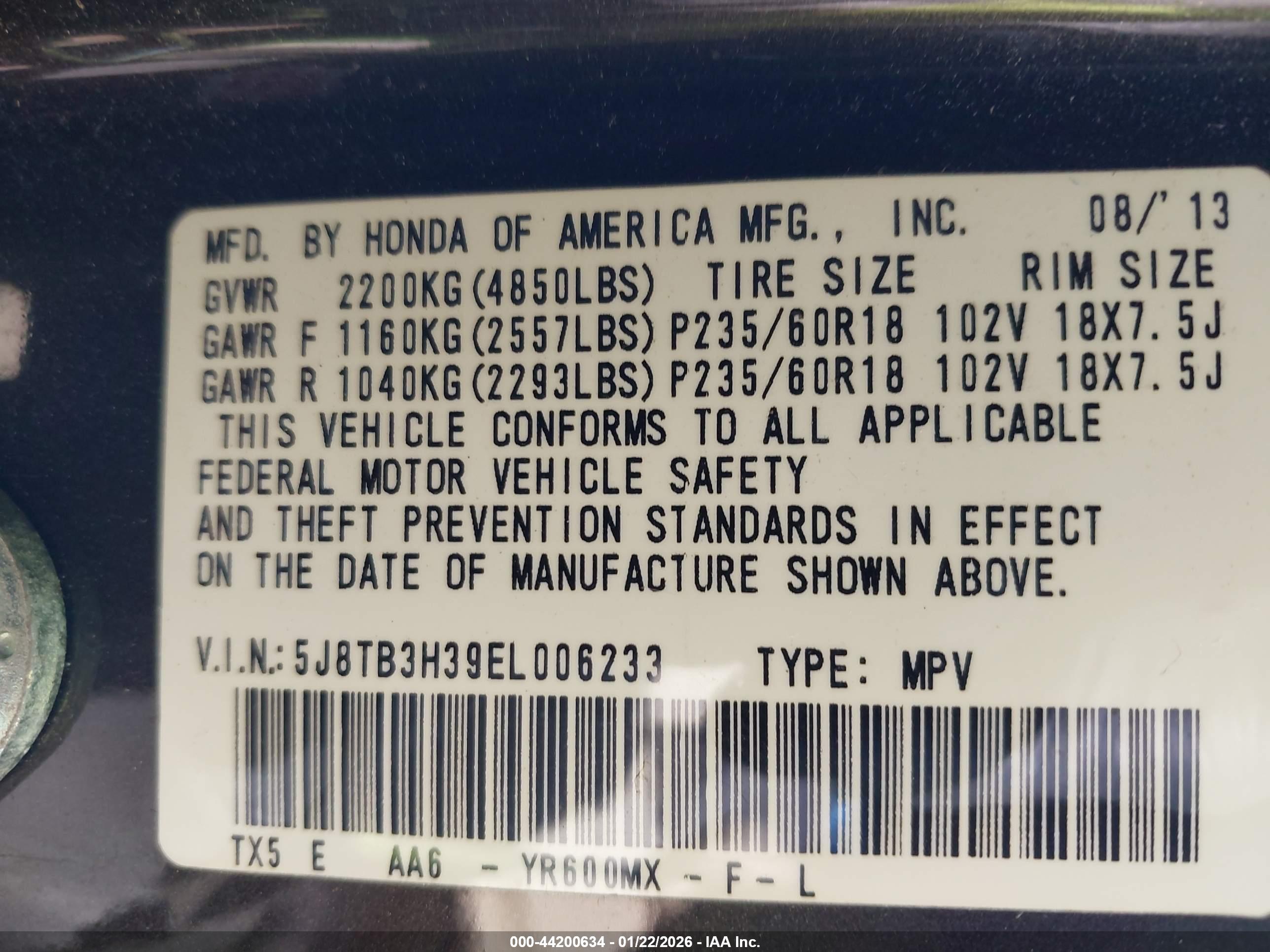 ACURA RDX image 9