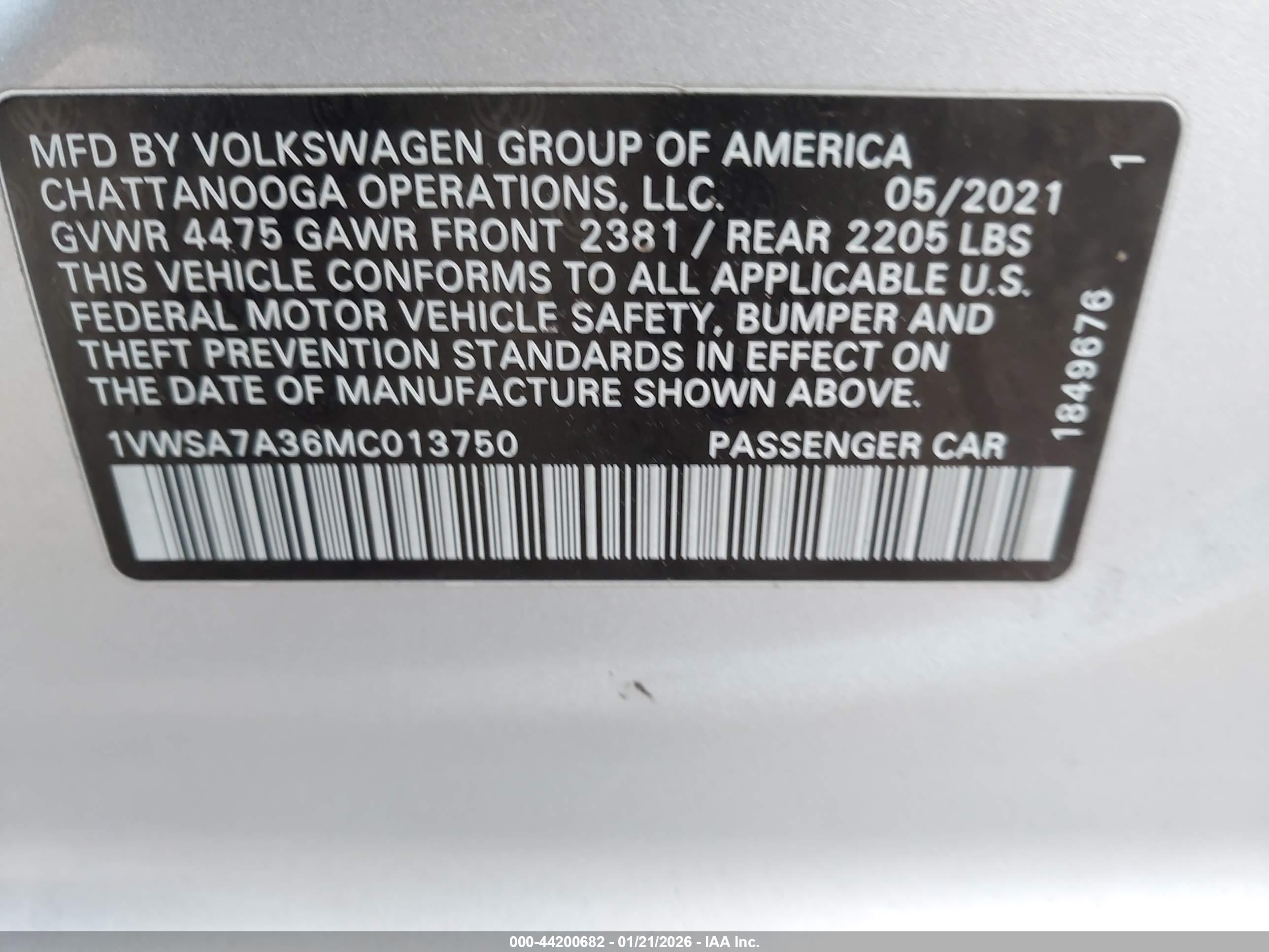 VOLKSWAGEN PASSAT image 9