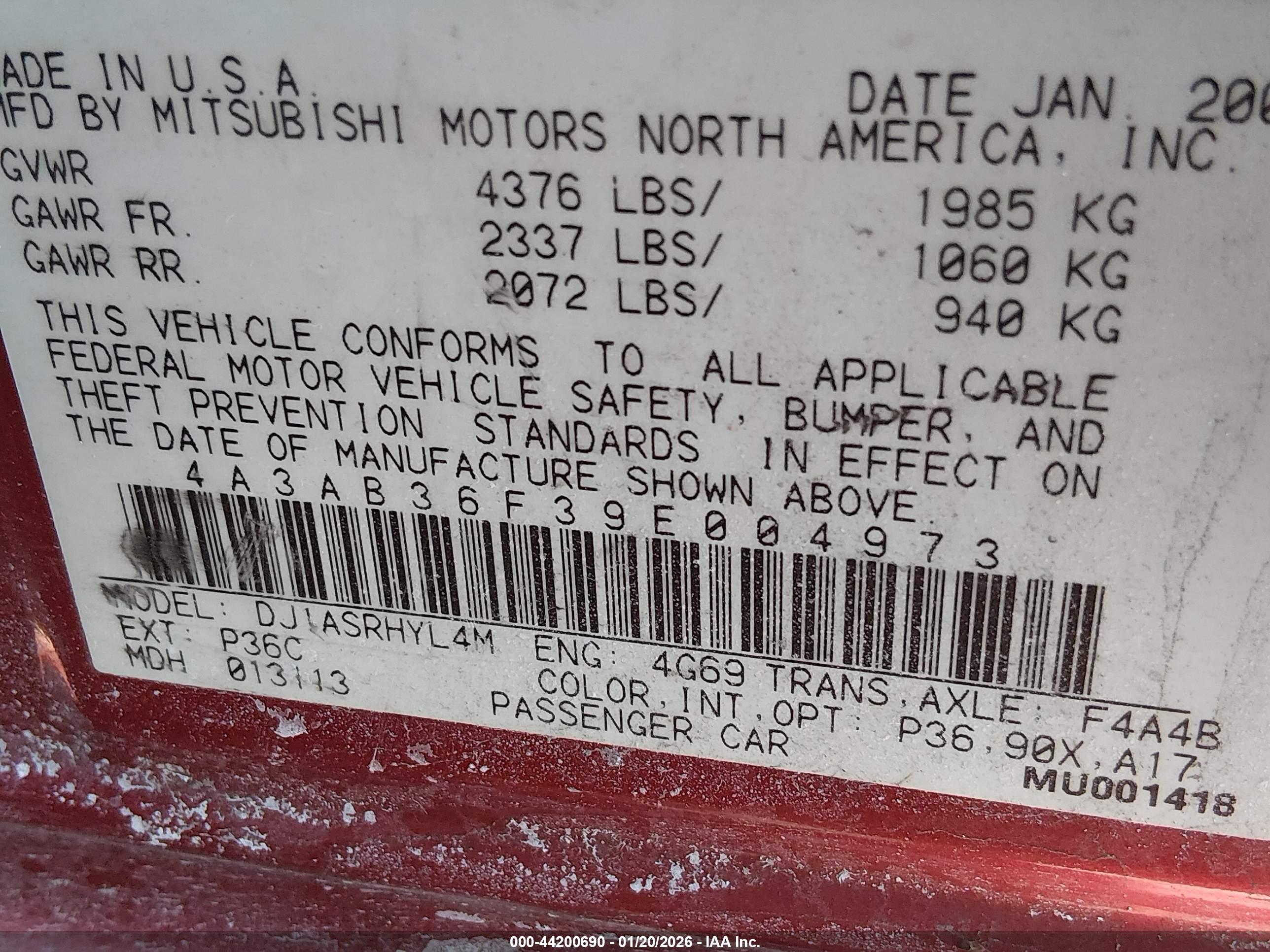 MITSUBISHI GALANT image 9