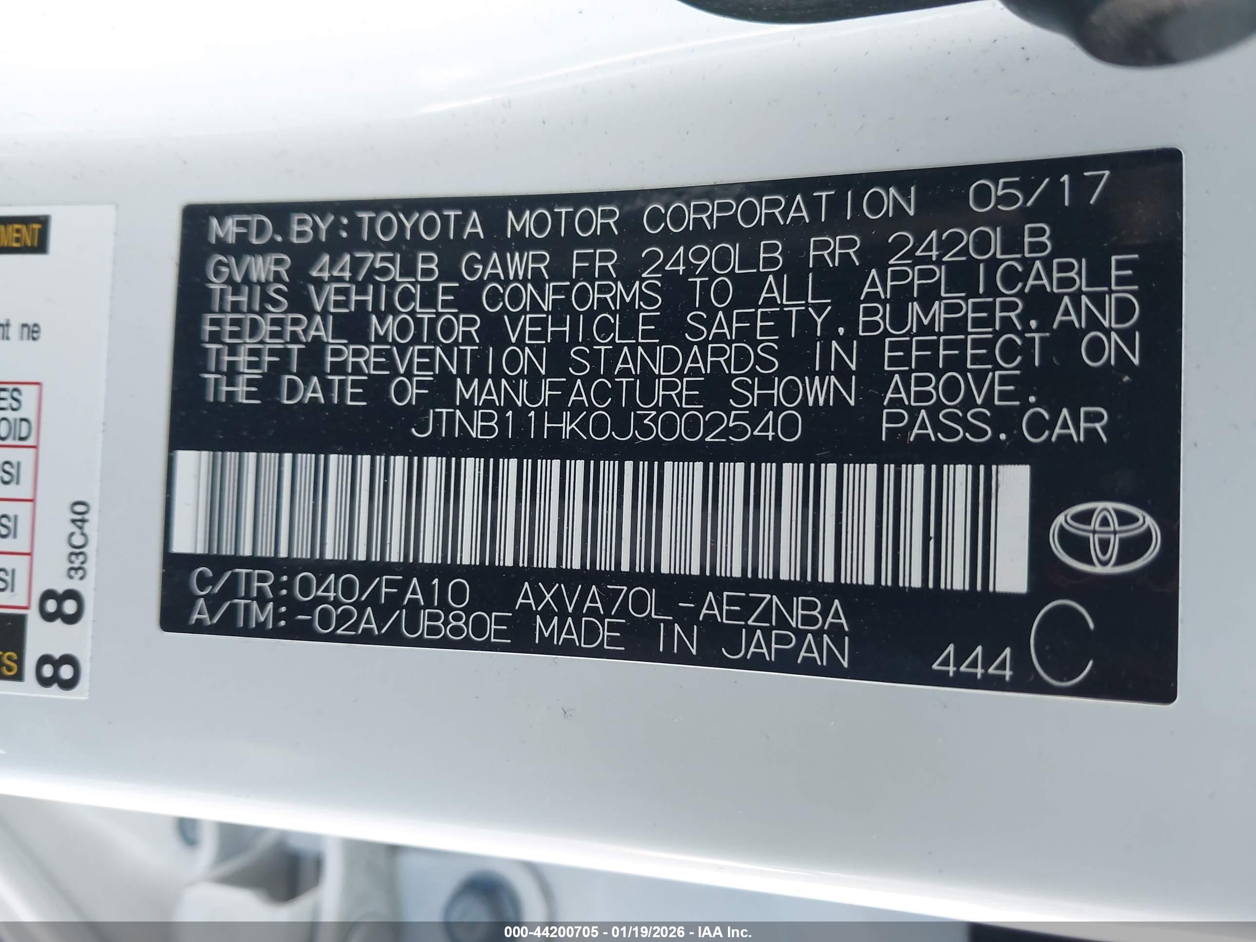 TOYOTA CAMRY image 9